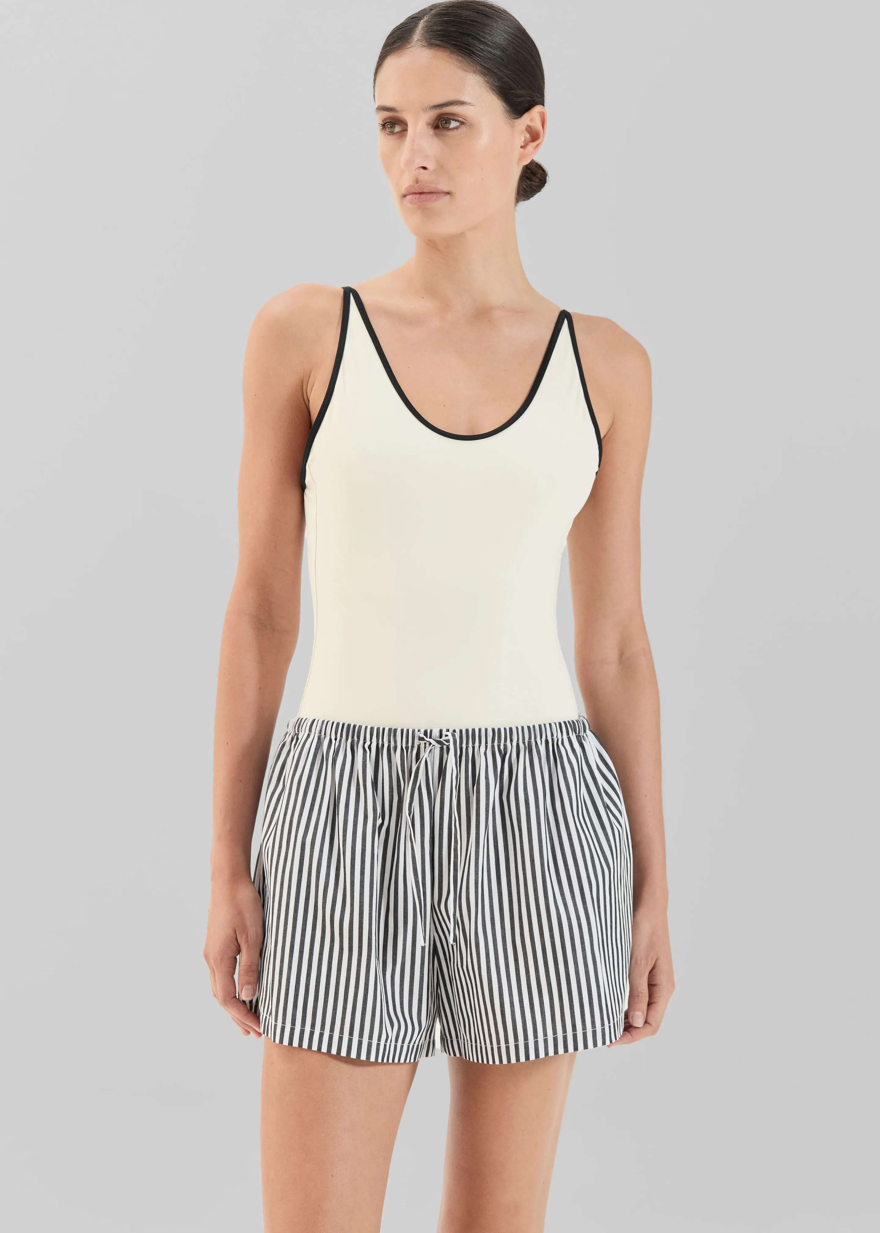 Solaqua Beau Shorts - Noir Stripe sold by Frankie Shop product image thumbnail 3