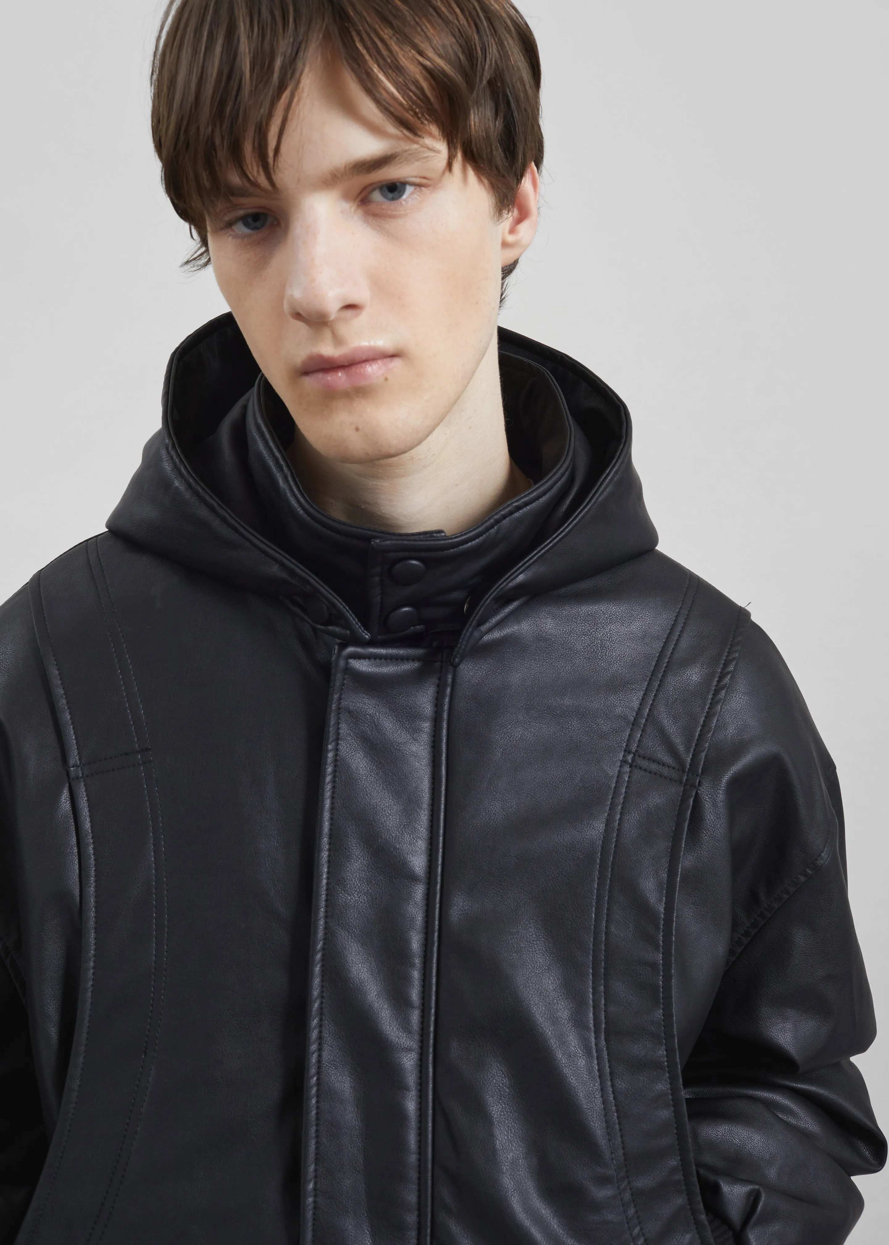 Risor Faux Leather Jacket - Black sold by Frankie Shop product image thumbnail 4