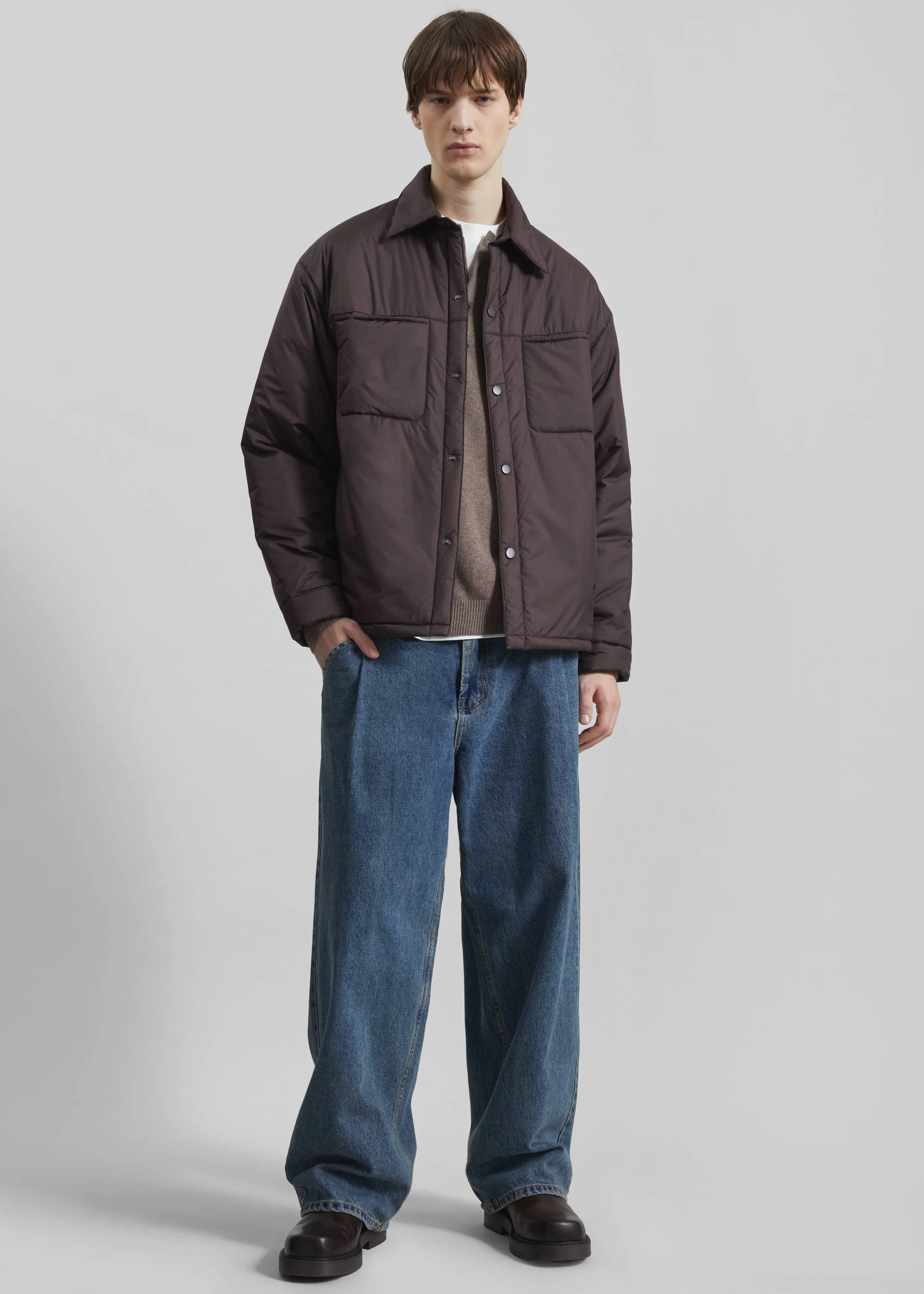 Reffroy Puffer Overshirt - Brown sold by Frankie Shop product image thumbnail 3