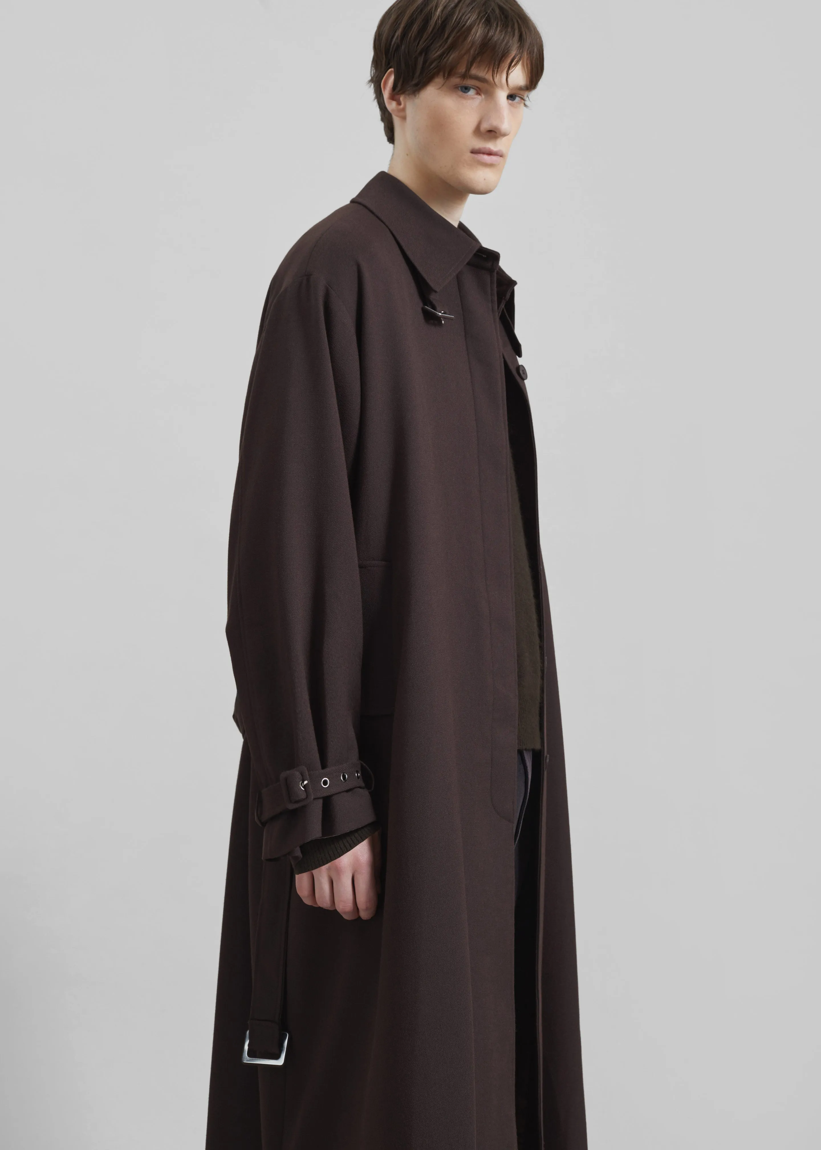 Zach Wool Blend Coat - Brown sold by Frankie Shop product image thumbnail 5