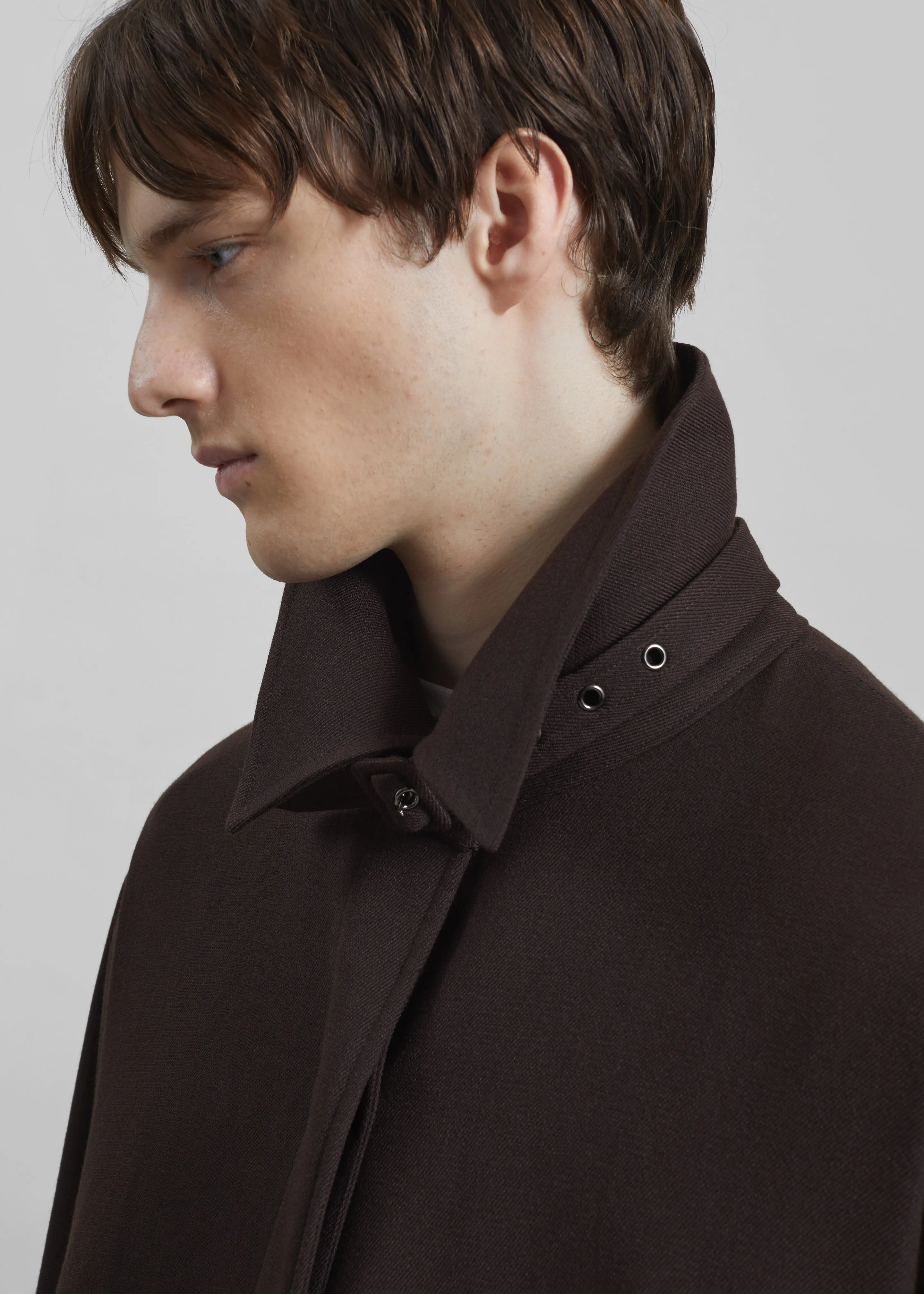 Zach Wool Blend Coat - Brown sold by Frankie Shop product image thumbnail 3