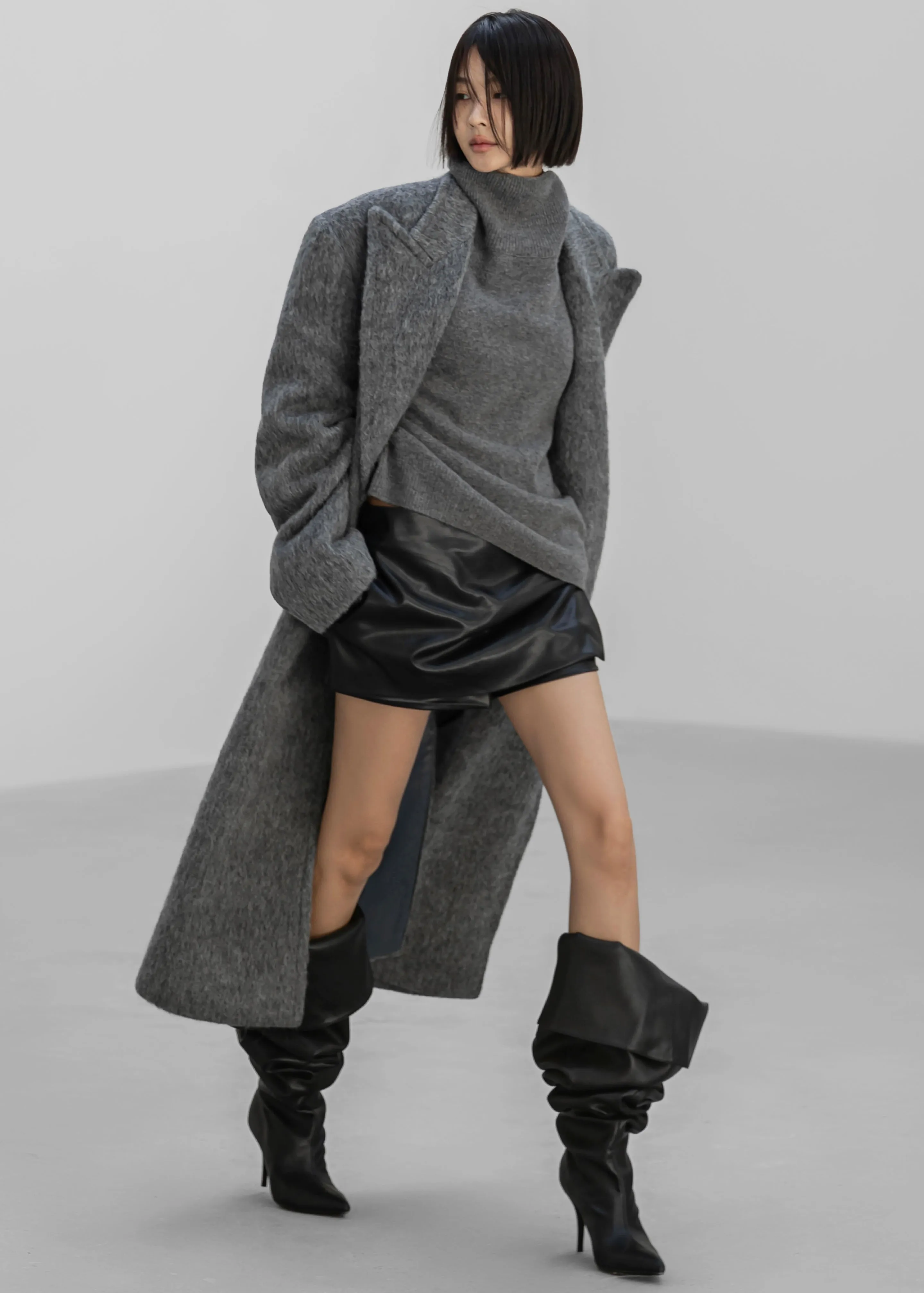 John Oversized Coat - Grey sold by Frankie Shop product image thumbnail 3