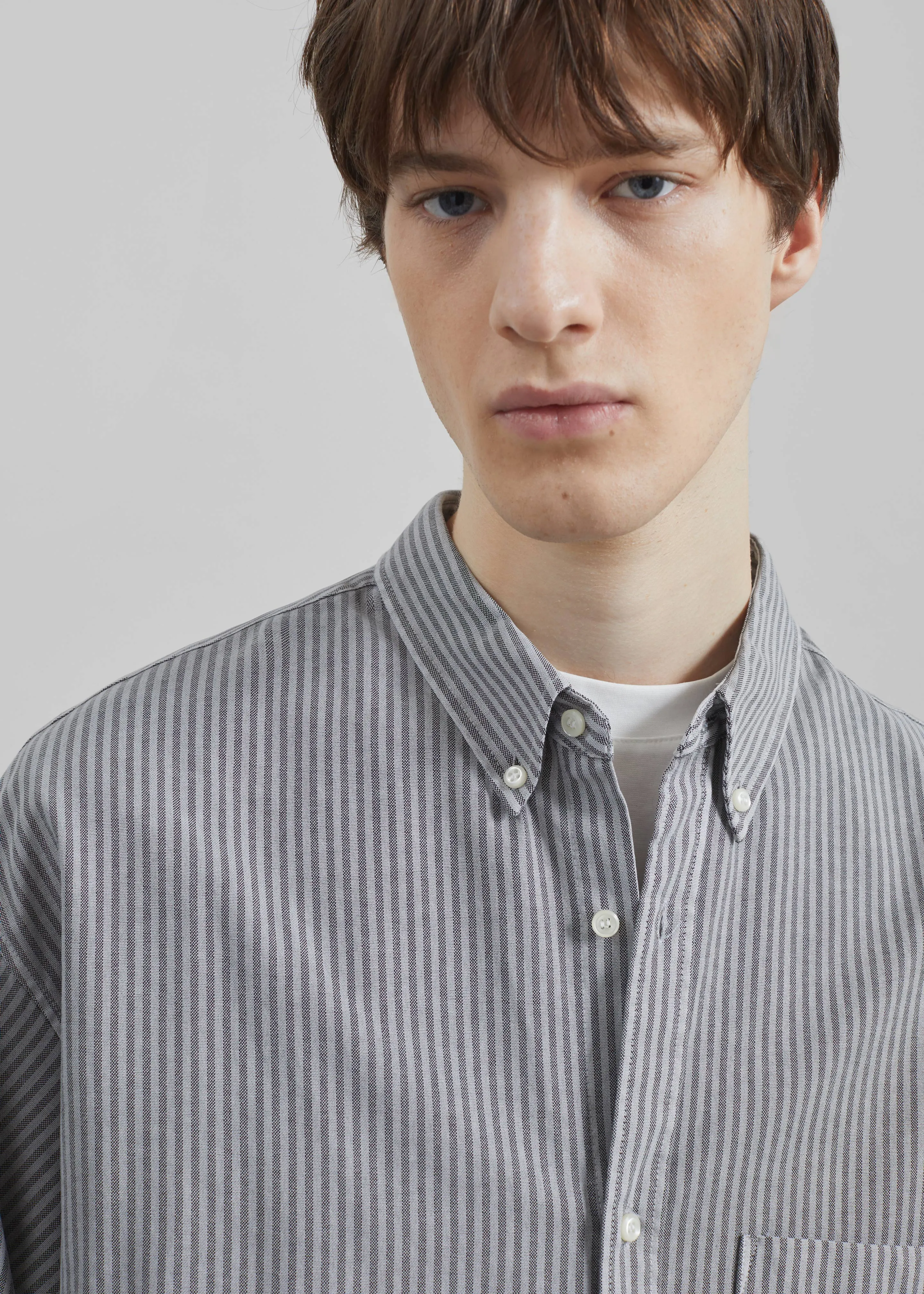Legan Shirt - Grey Stripe sold by Frankie Shop product image thumbnail 2