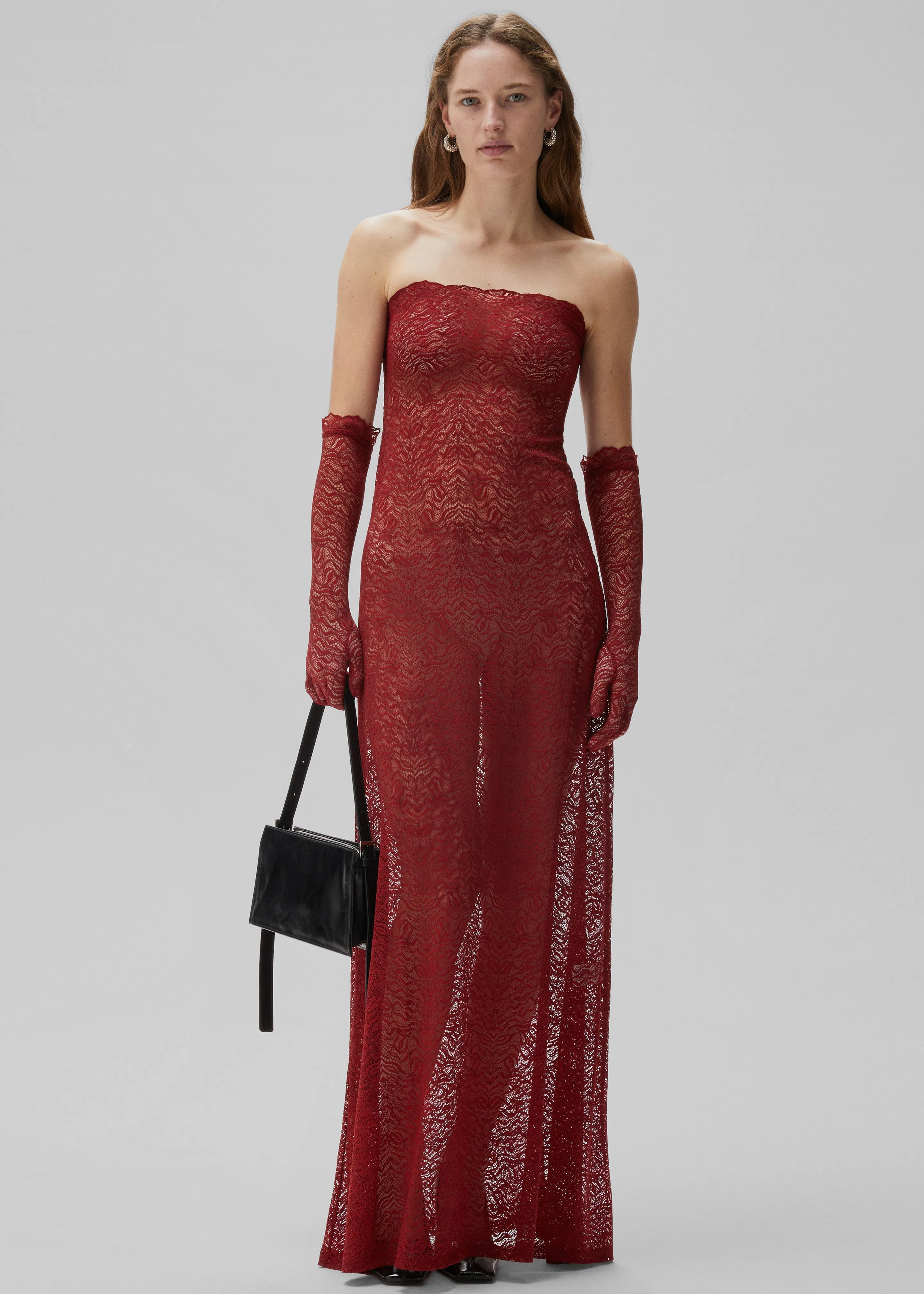 Beaufille Anise Dress - Burgundy sold by Frankie Shop product image thumbnail 4