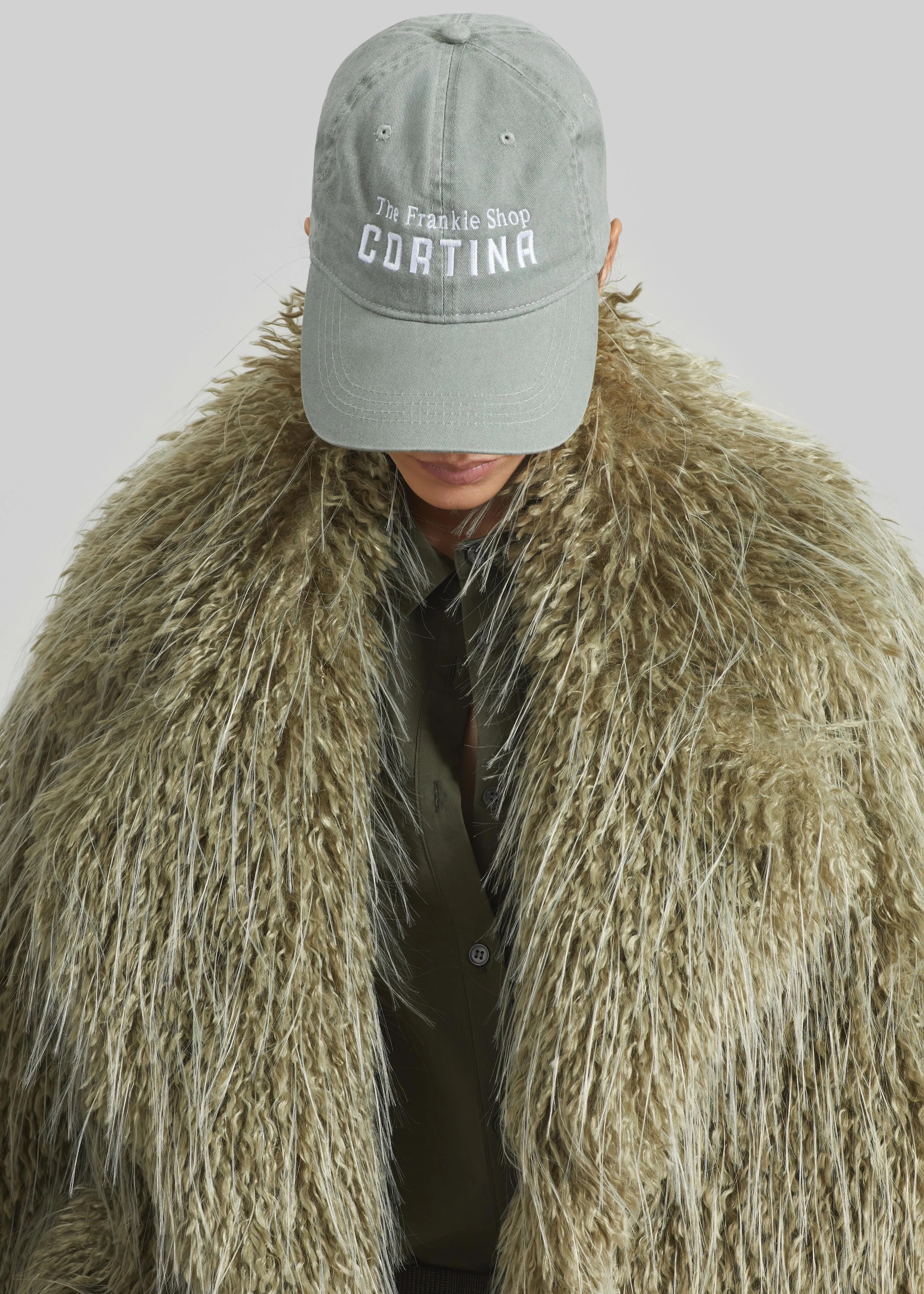 Brina Faux Fur Coat - Sage sold by Frankie Shop product image thumbnail 4