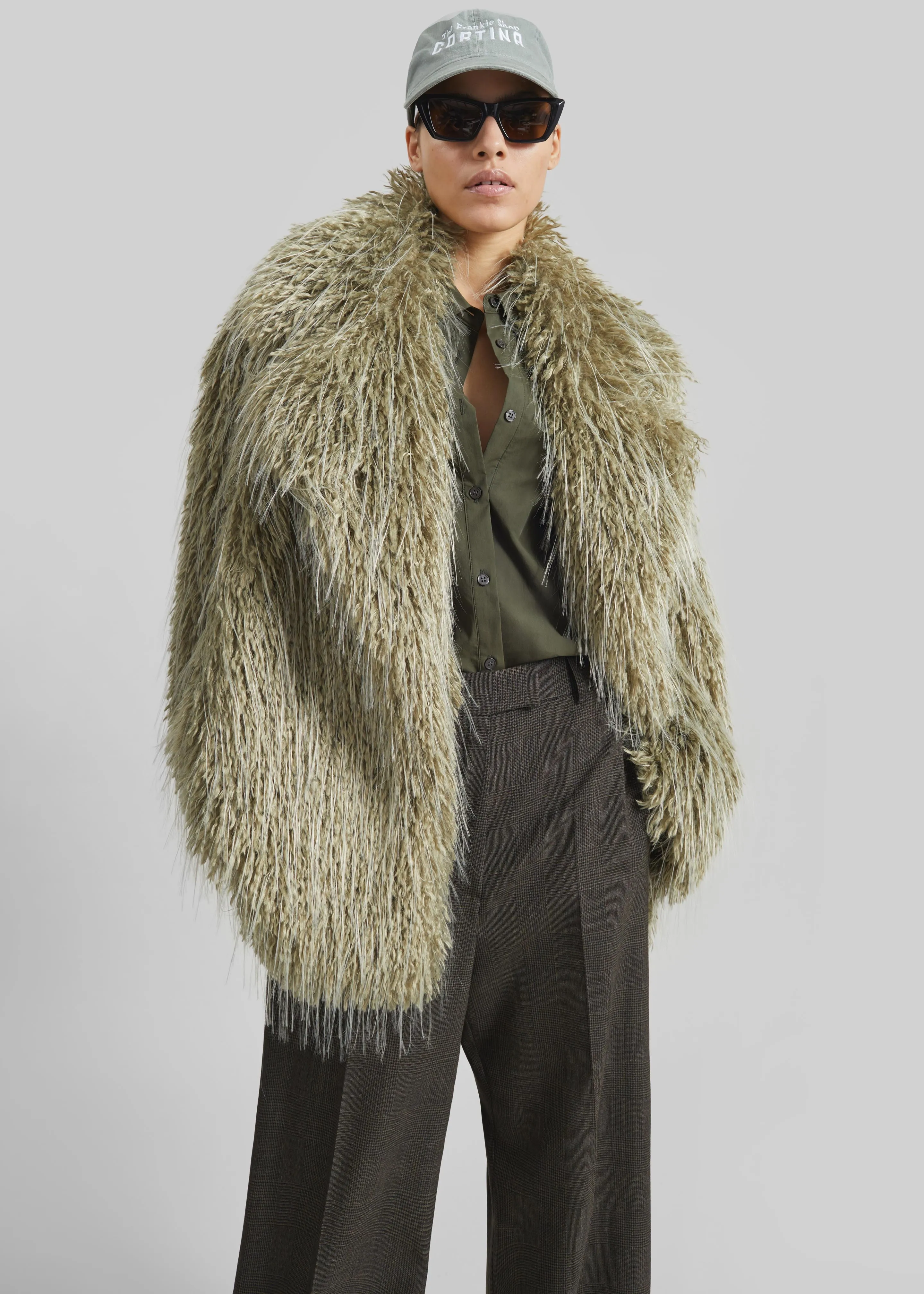 Brina Faux Fur Coat - Sage sold by Frankie Shop product image thumbnail 5