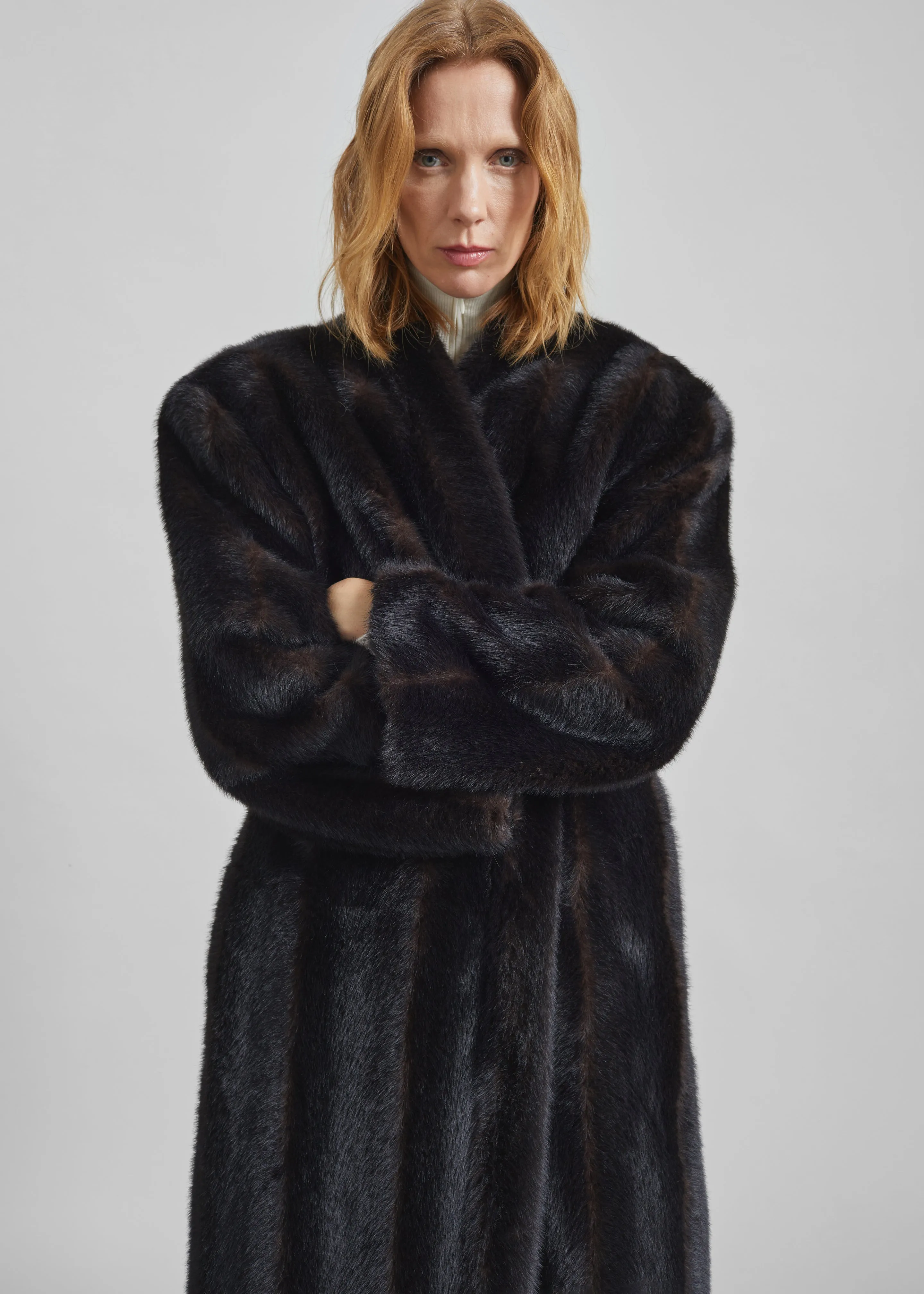 Destiny Padded Faux Fur Coat - Brown sold by Frankie Shop product image thumbnail 2