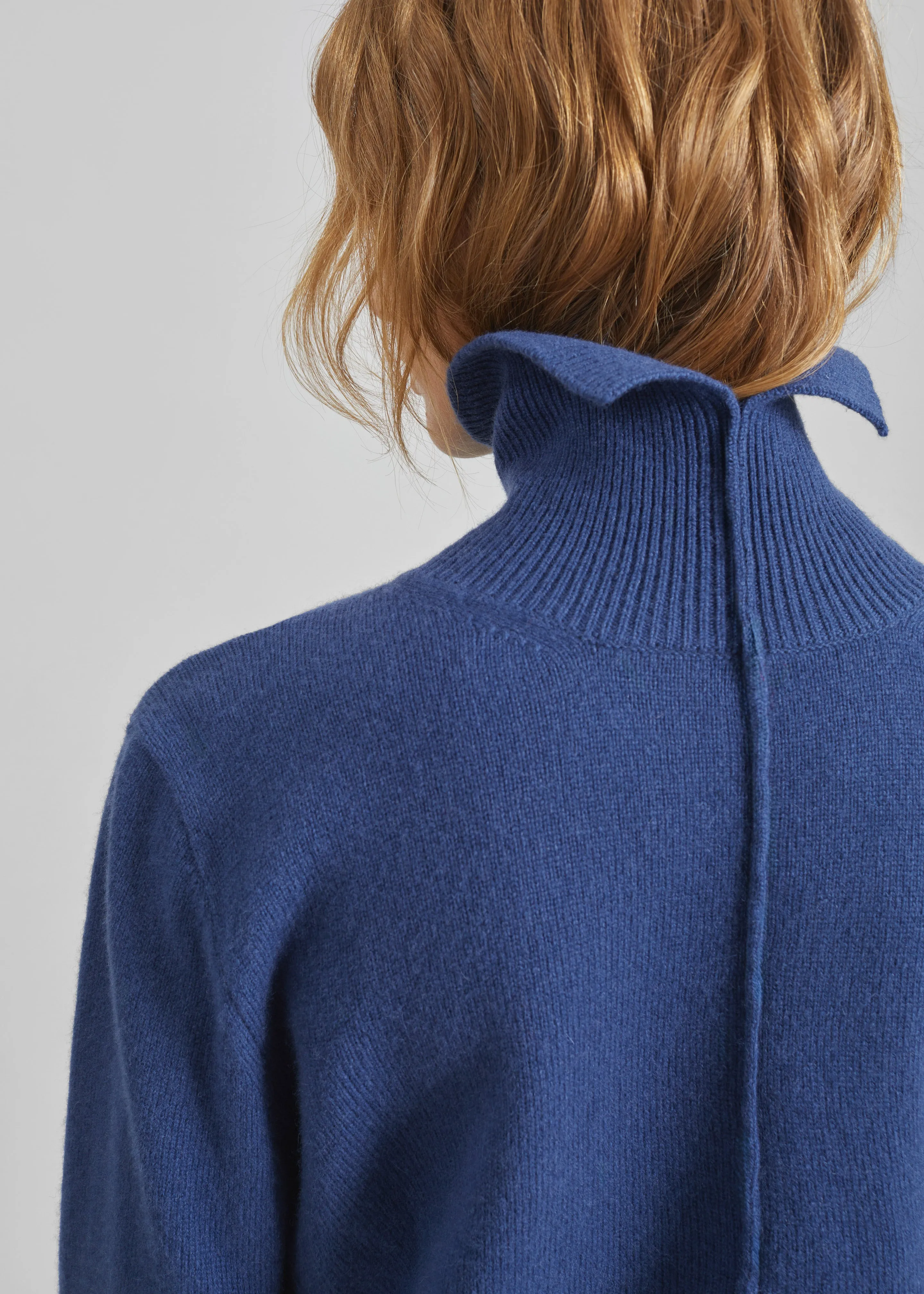 Grenaa Wool Turtleneck Sweater - Blue sold by Frankie Shop product image thumbnail 2