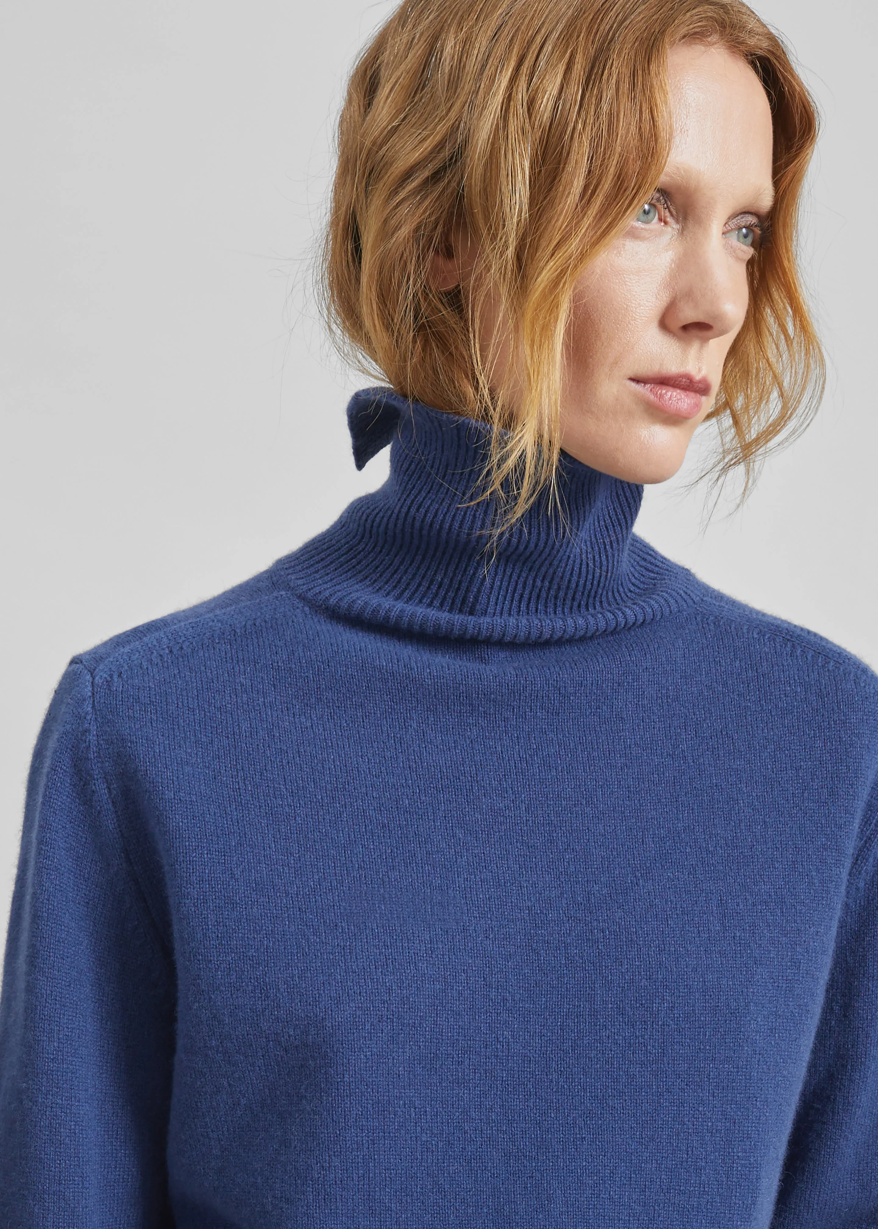 Grenaa Wool Turtleneck Sweater - Blue sold by Frankie Shop product image thumbnail 5