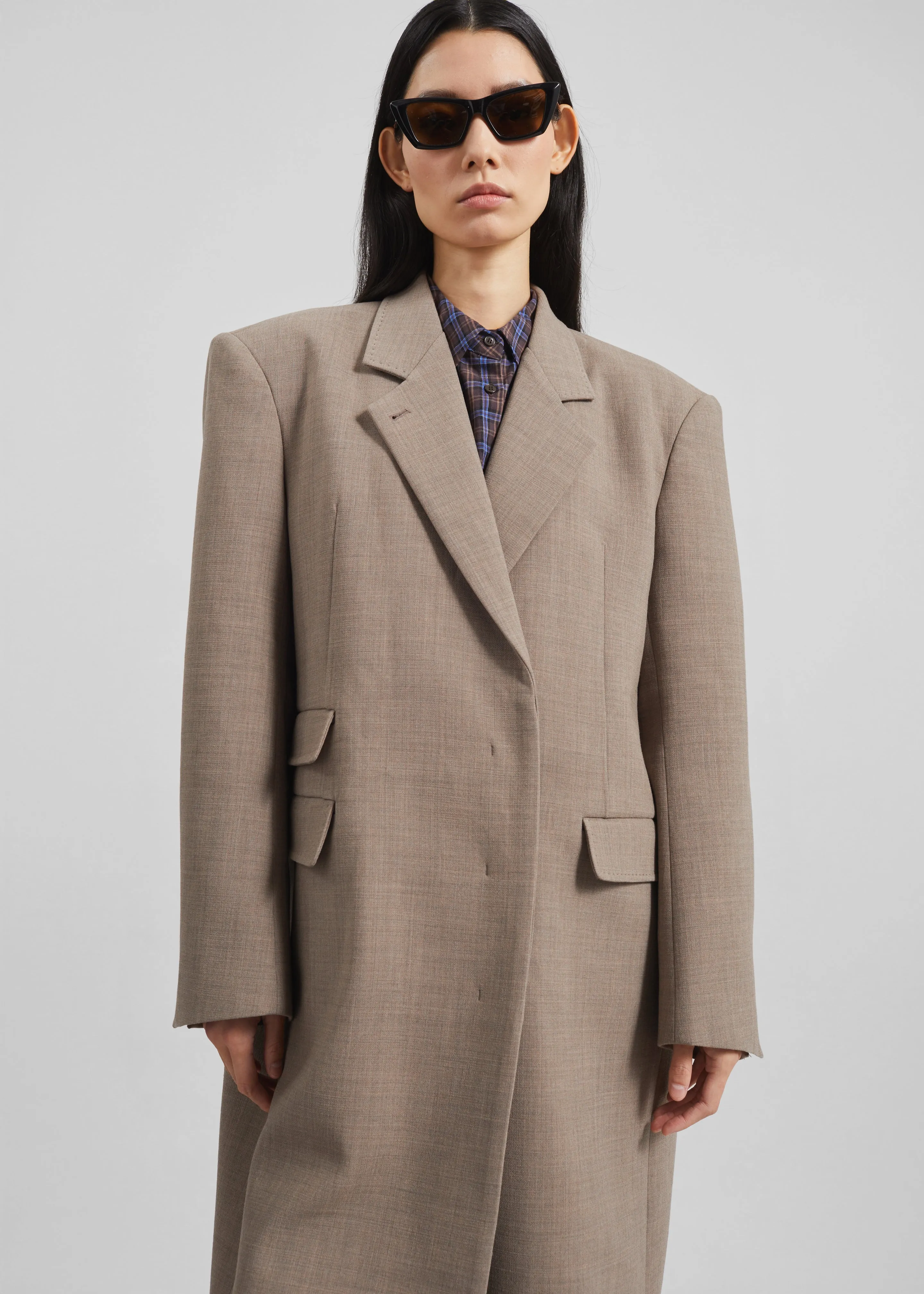 Orsta Wool Coat - Beige sold by Frankie Shop product image thumbnail 5