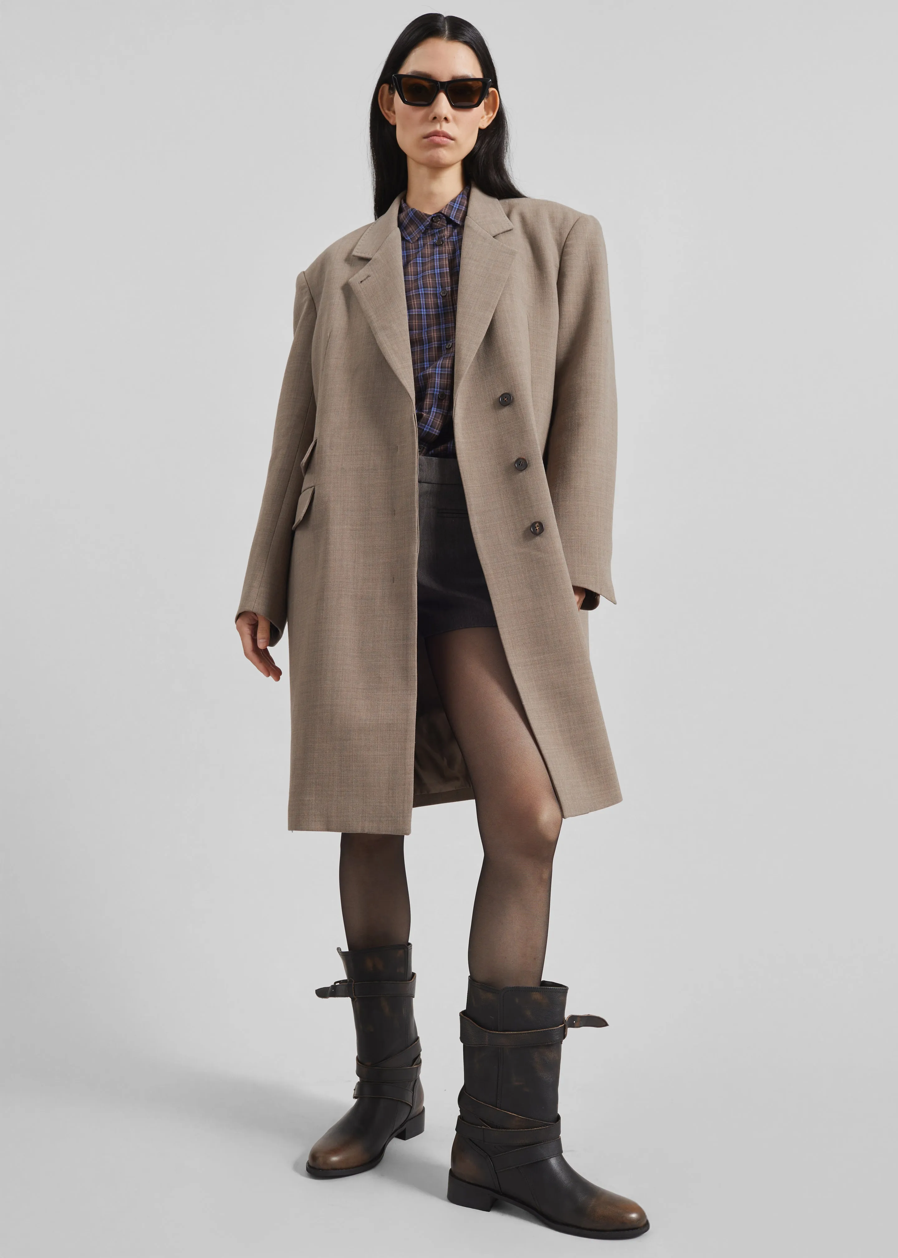 Orsta Wool Coat - Beige sold by Frankie Shop product image thumbnail 3