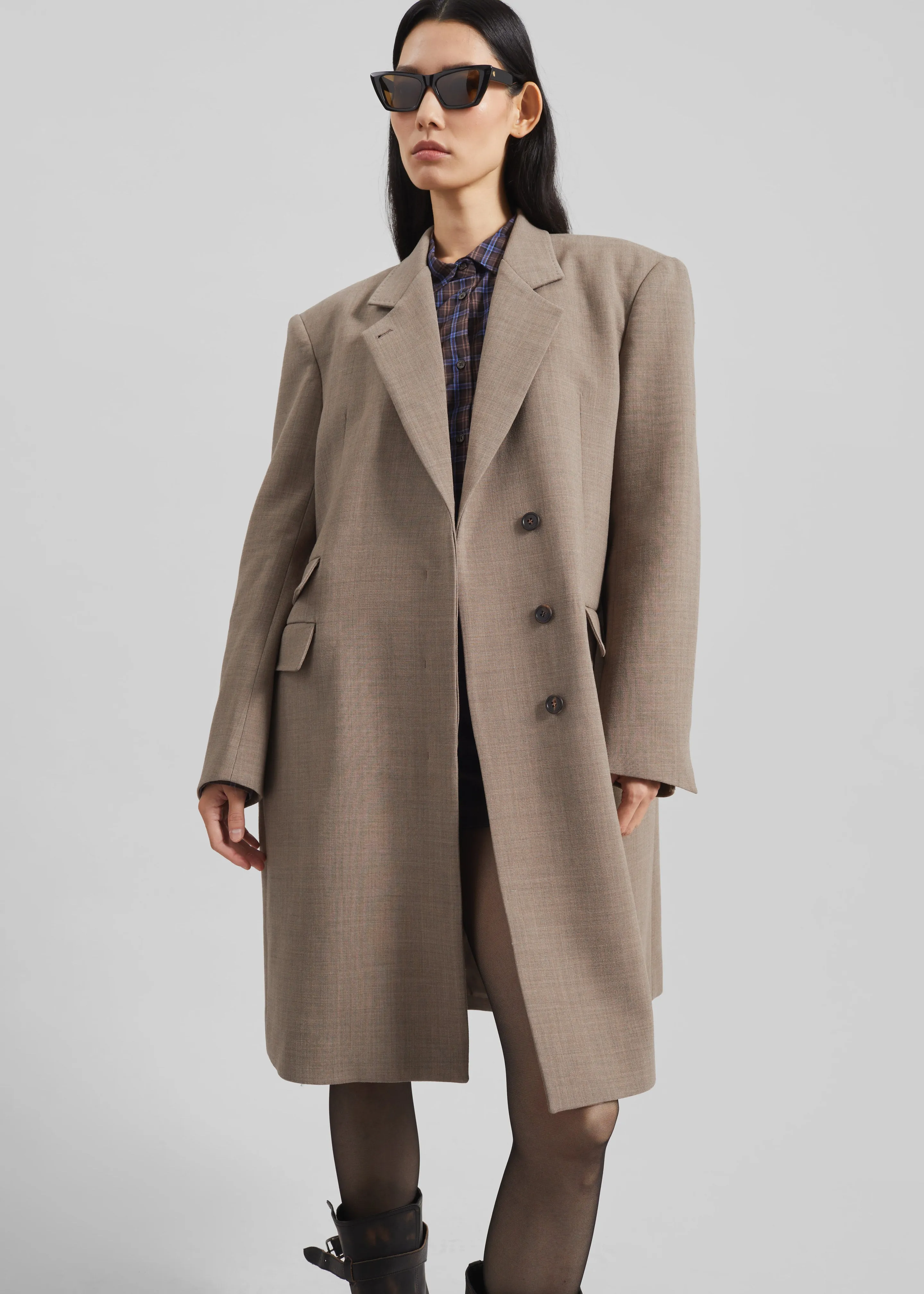 Orsta Wool Coat - Beige sold by Frankie Shop
