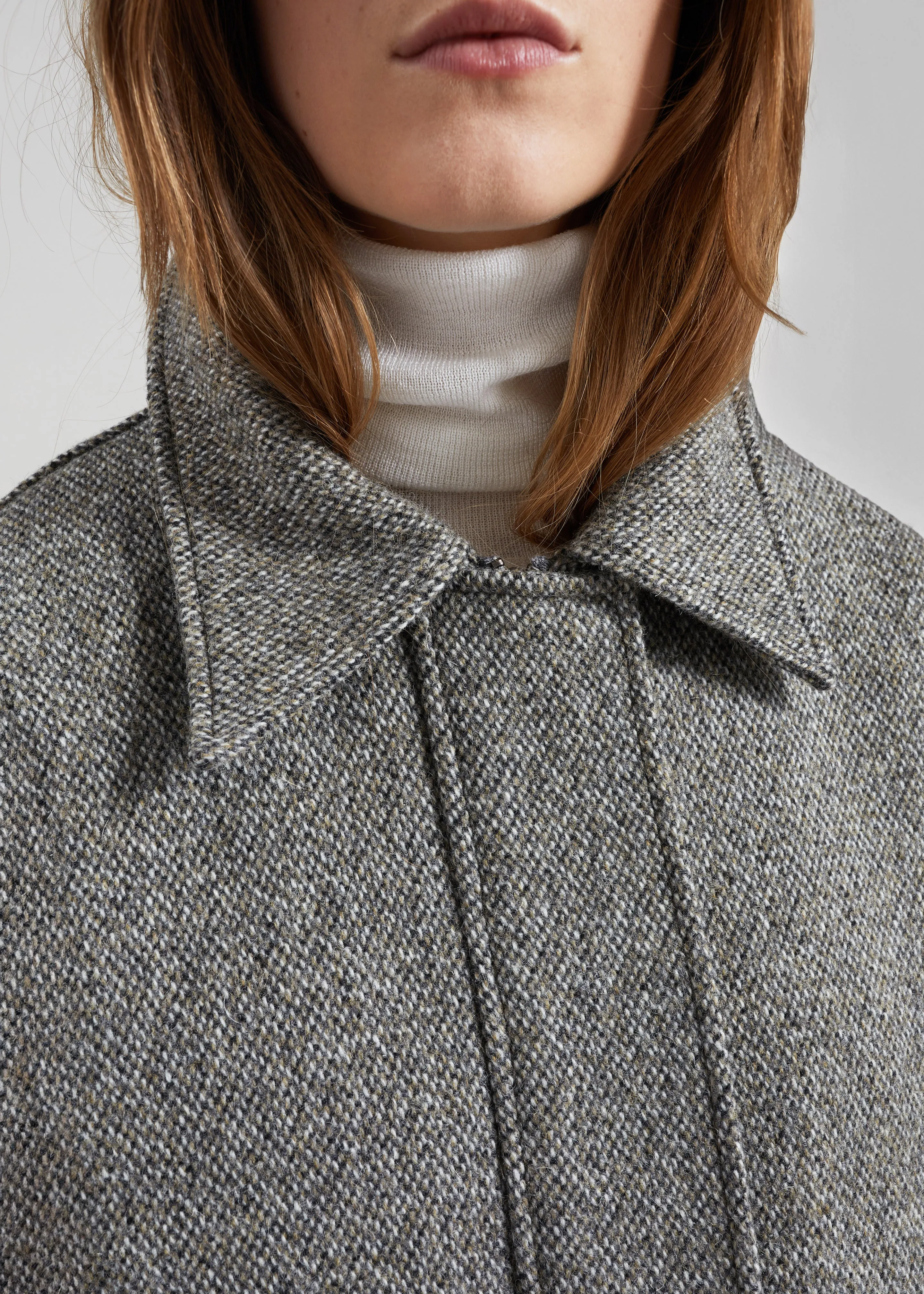 Vanves Wool Blouson Jacket - Grey Melange sold by Frankie Shop product image thumbnail 4