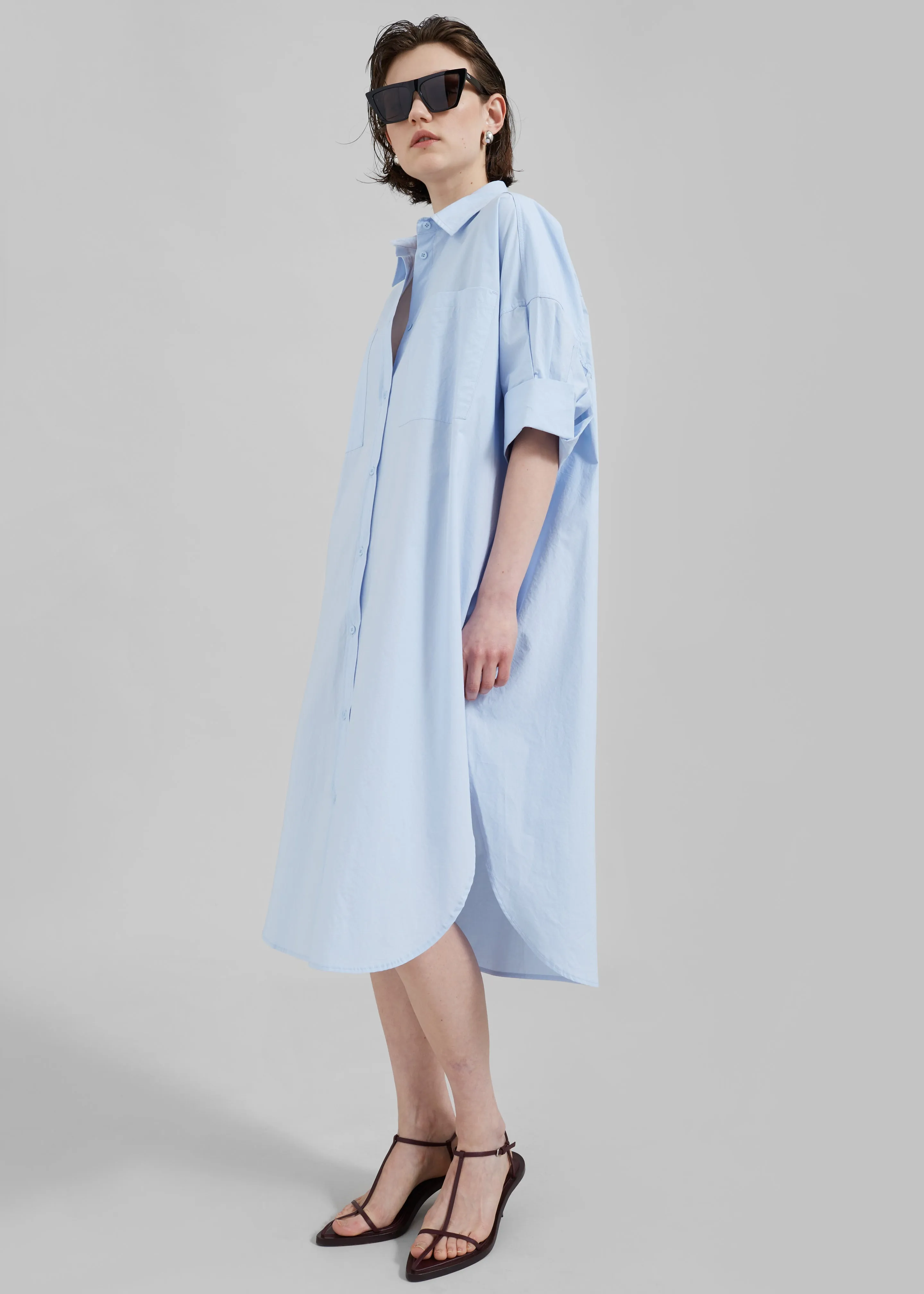 Olympe Midi Dress - Sky sold by Frankie Shop