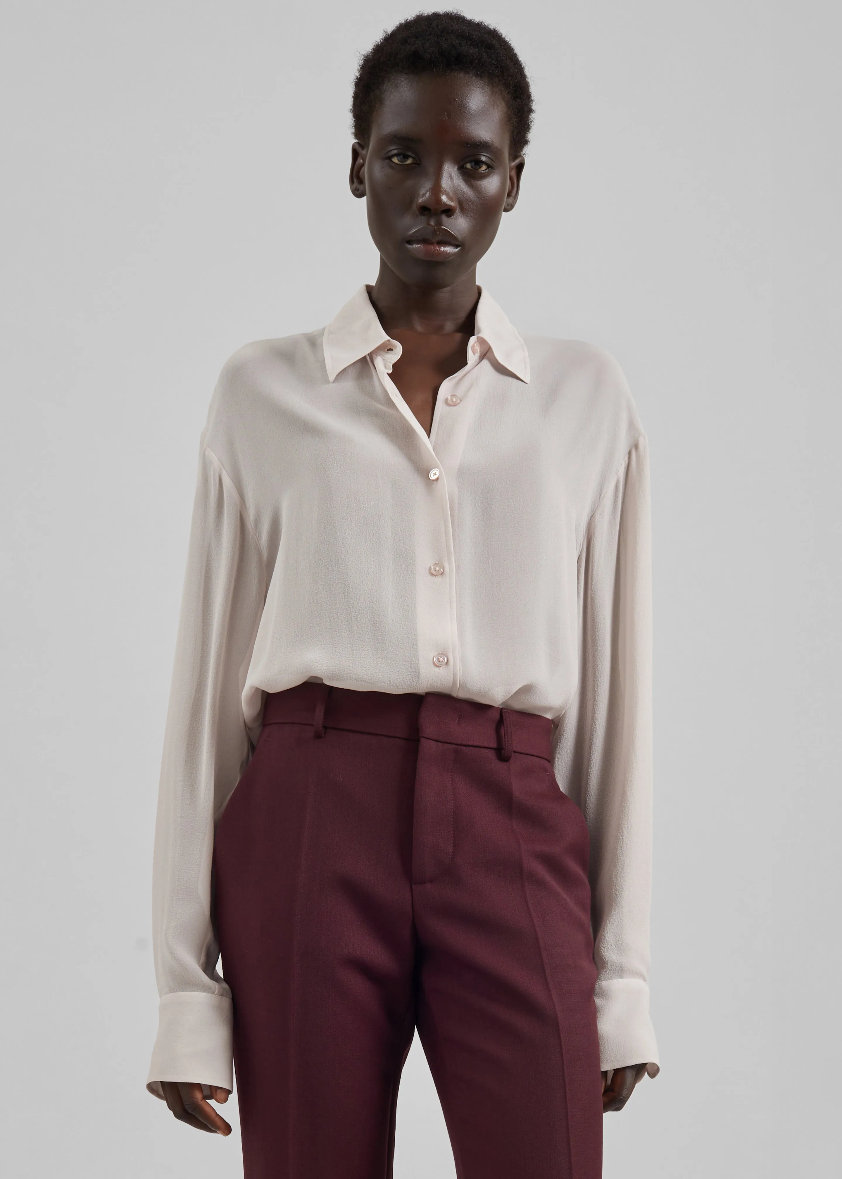 Peri Georgette Shirt - Faded Pink sold by Frankie Shop product image thumbnail 5