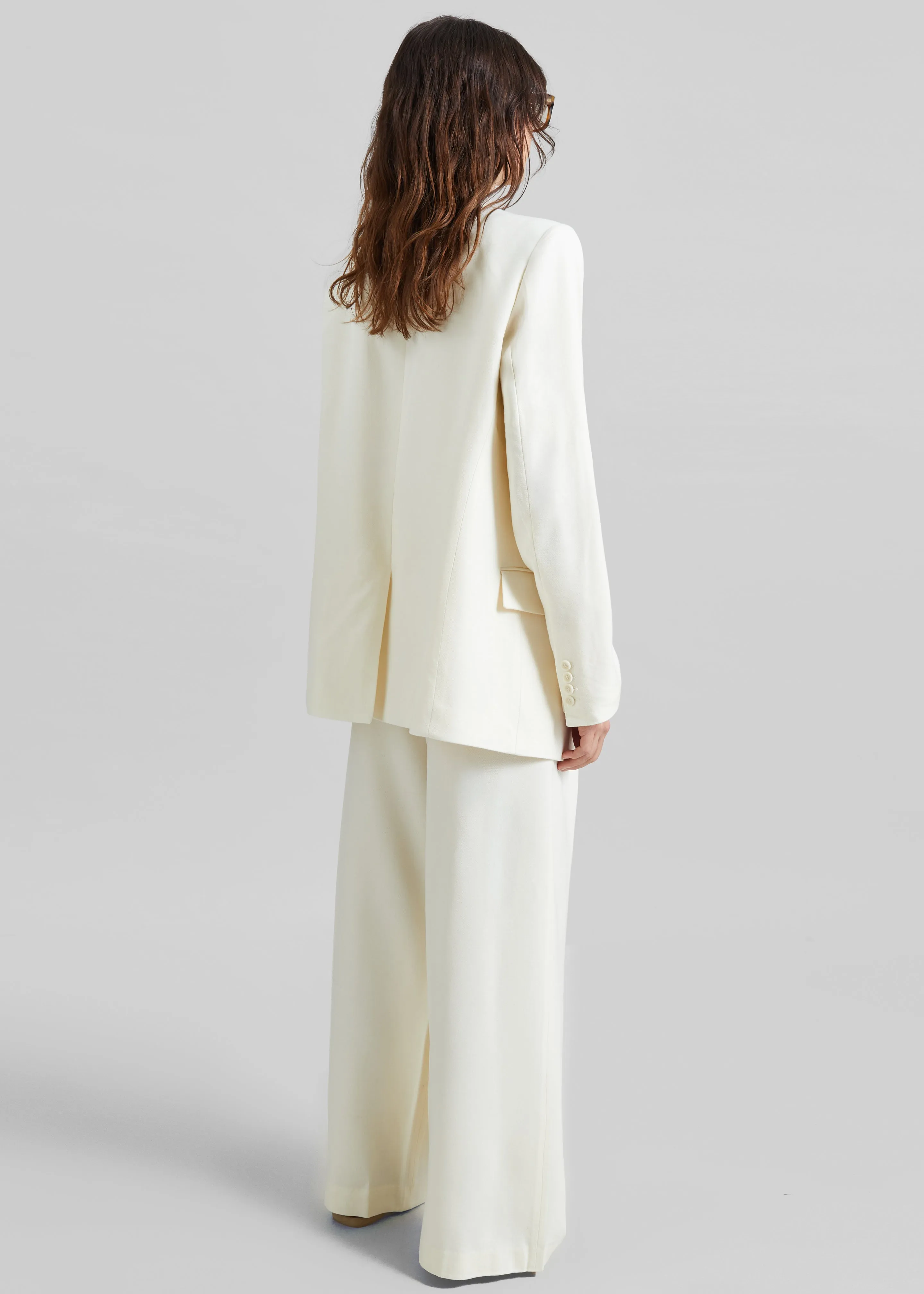 Halser Oversized Blazer - Ivory sold by Frankie Shop product image thumbnail 5