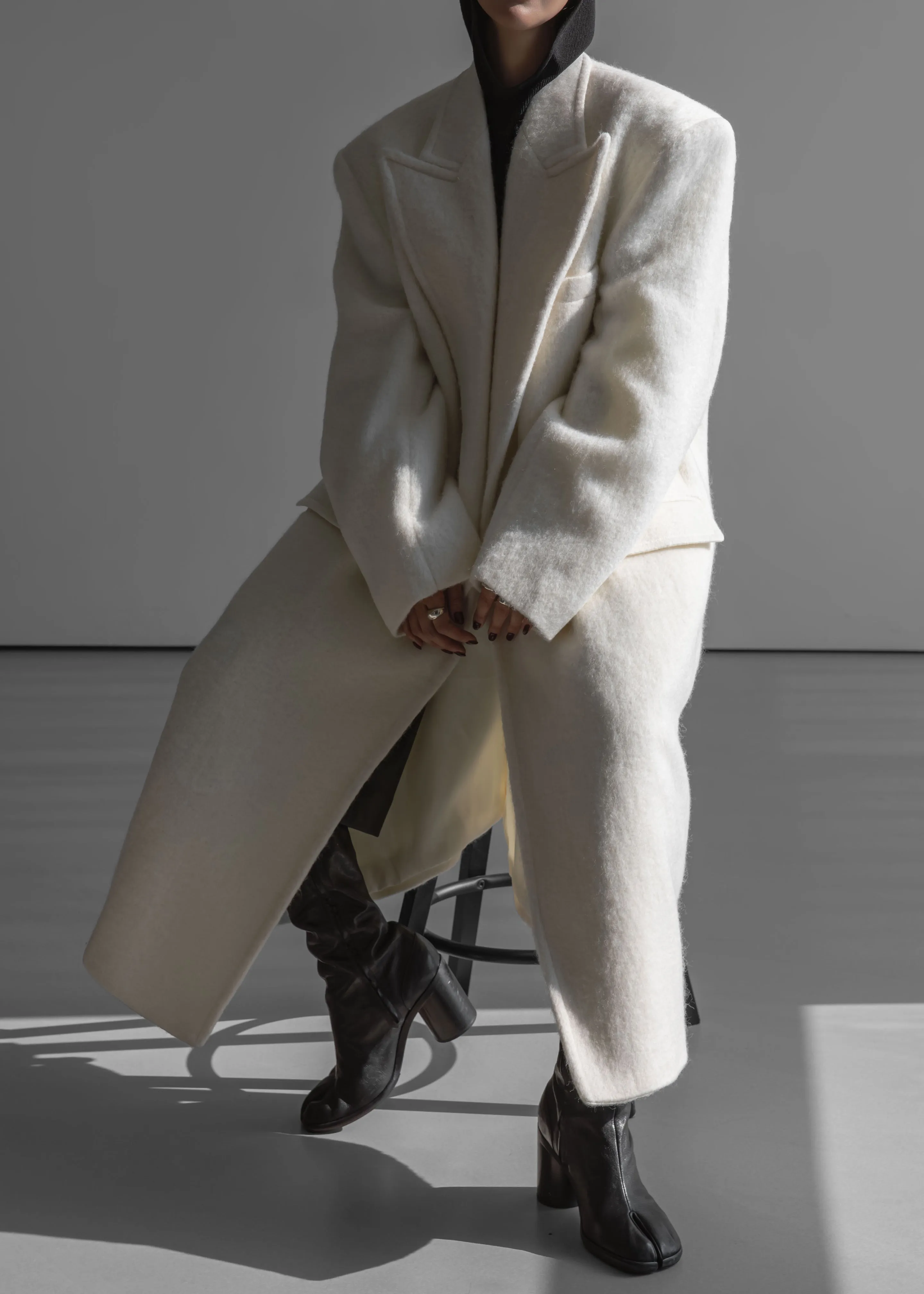 John Oversized Coat - Ivory sold by Frankie Shop product image thumbnail 5