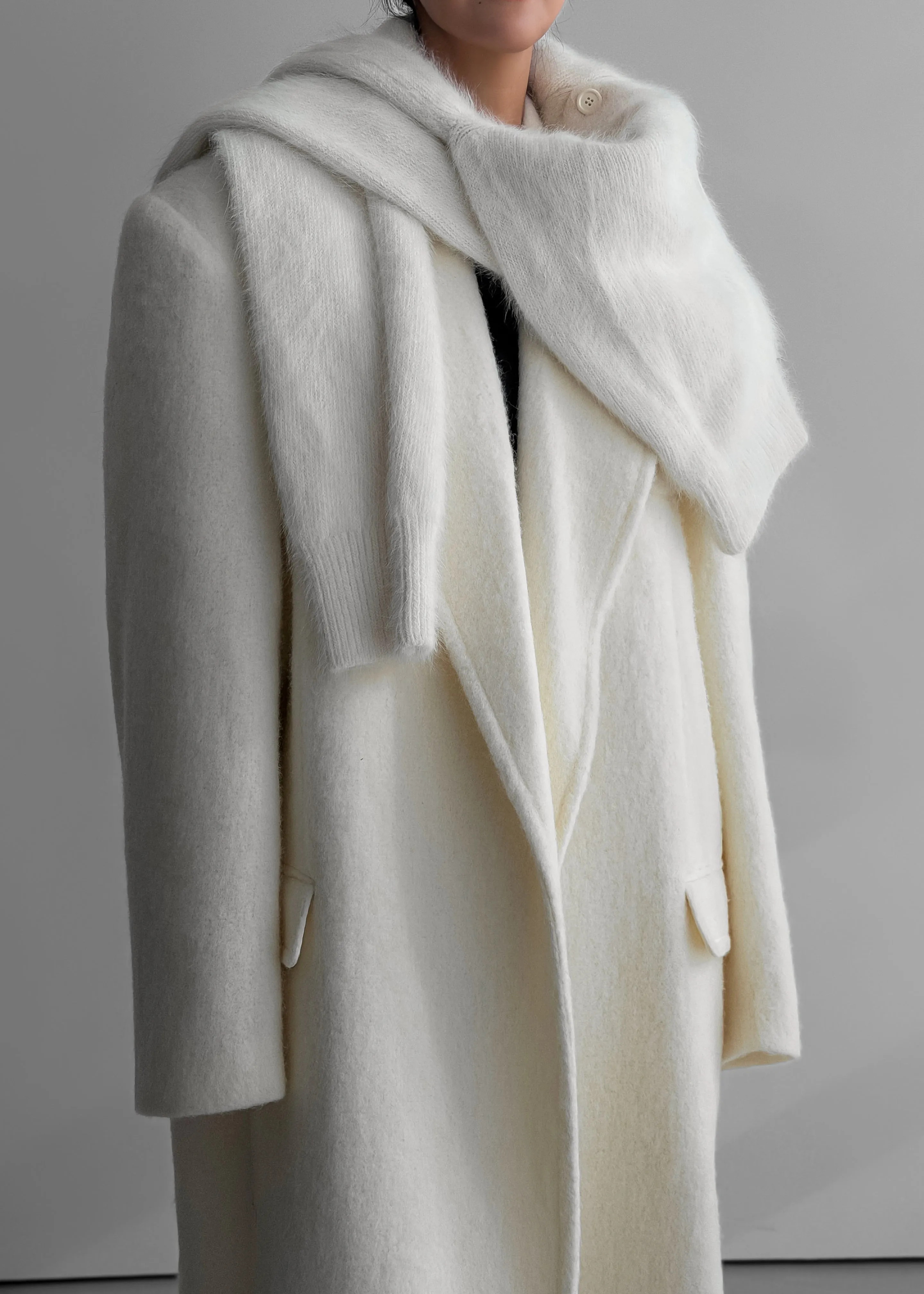John Oversized Coat - Ivory sold by Frankie Shop product image thumbnail 2