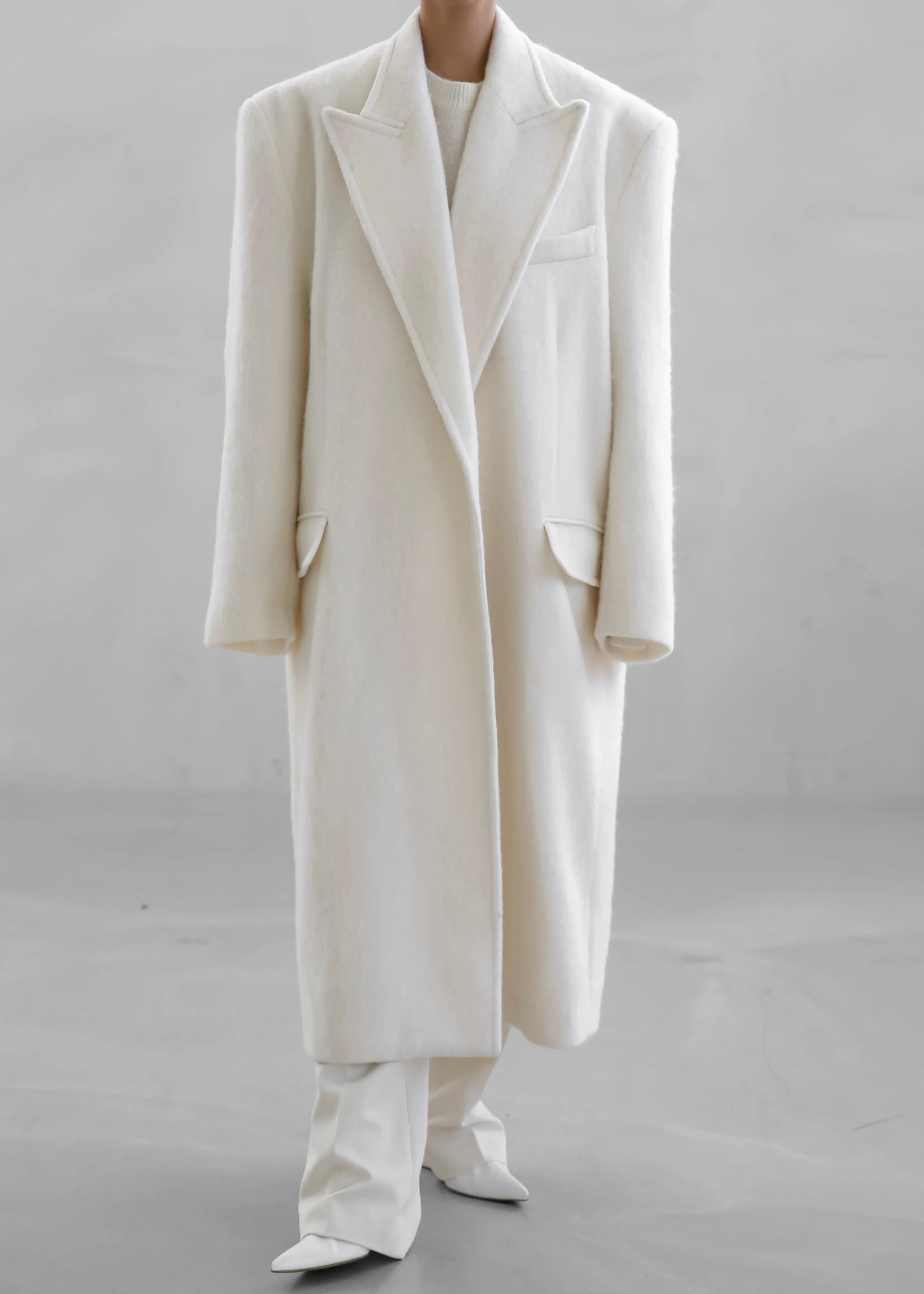 John Oversized Coat - Ivory sold by Frankie Shop product image thumbnail 3