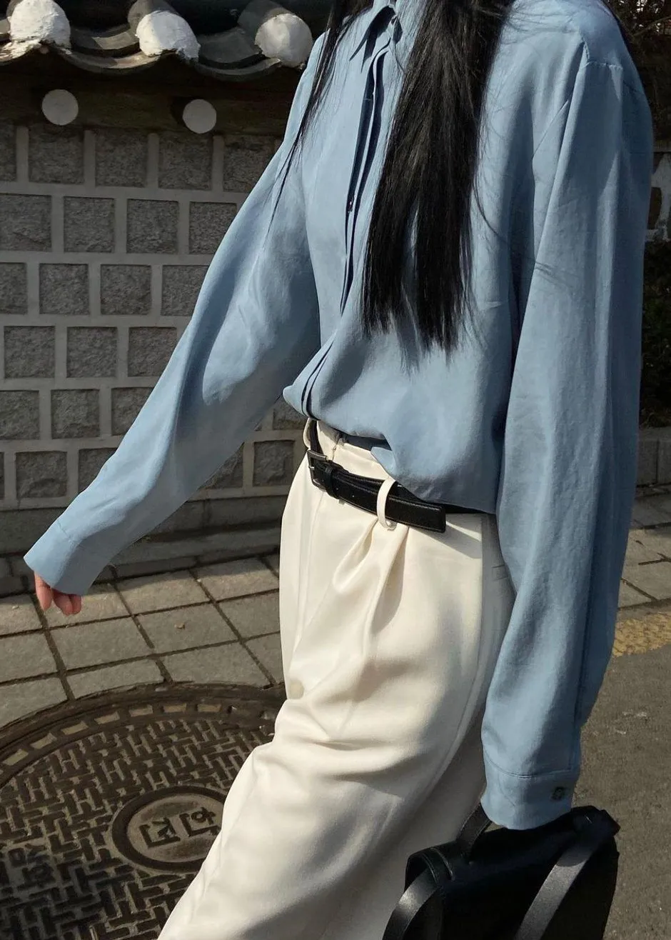 Svea Tapered Trousers - Vanilla sold by Frankie Shop product image thumbnail 4