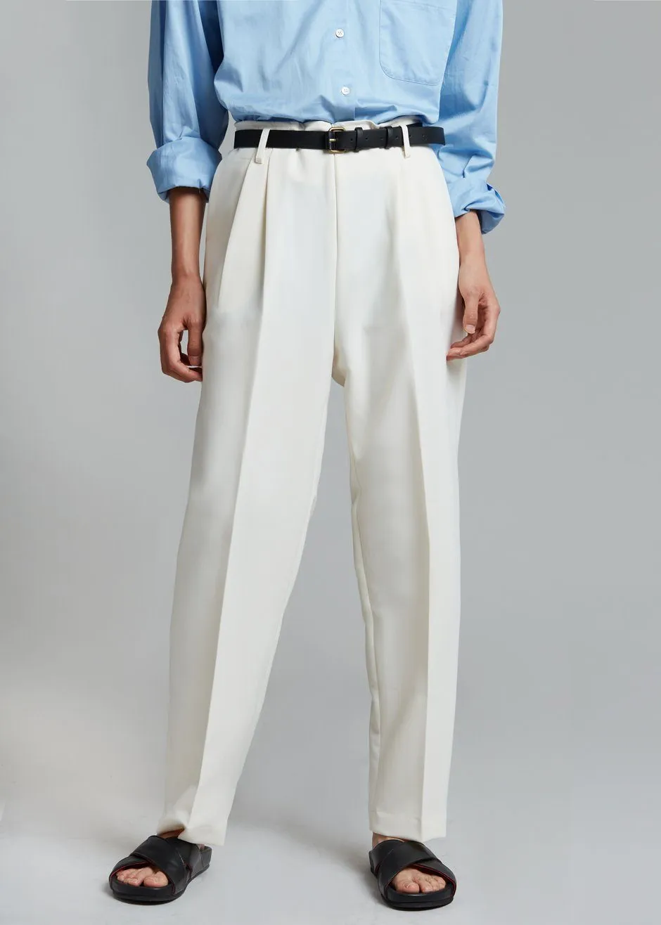 Svea Tapered Trousers - Vanilla sold by Frankie Shop product image thumbnail 3