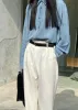 Svea Tapered Trousers - Vanilla sold by Frankie Shop