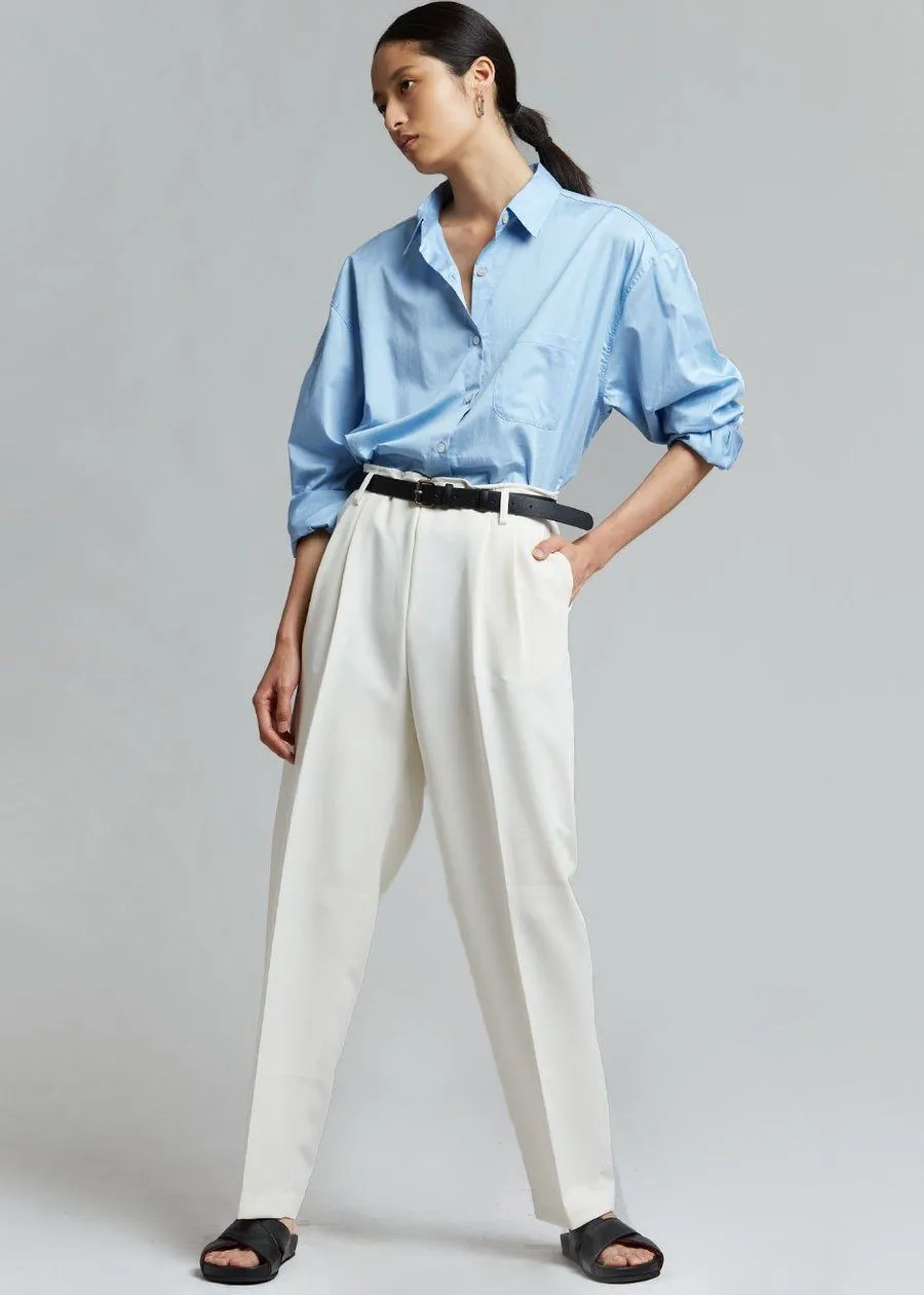 Svea Tapered Trousers - Vanilla sold by Frankie Shop