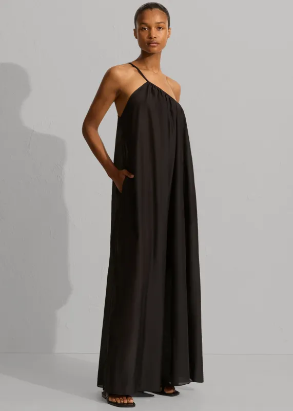 Matteau Voluminous One Shoulder Dress - Black made by Matteau