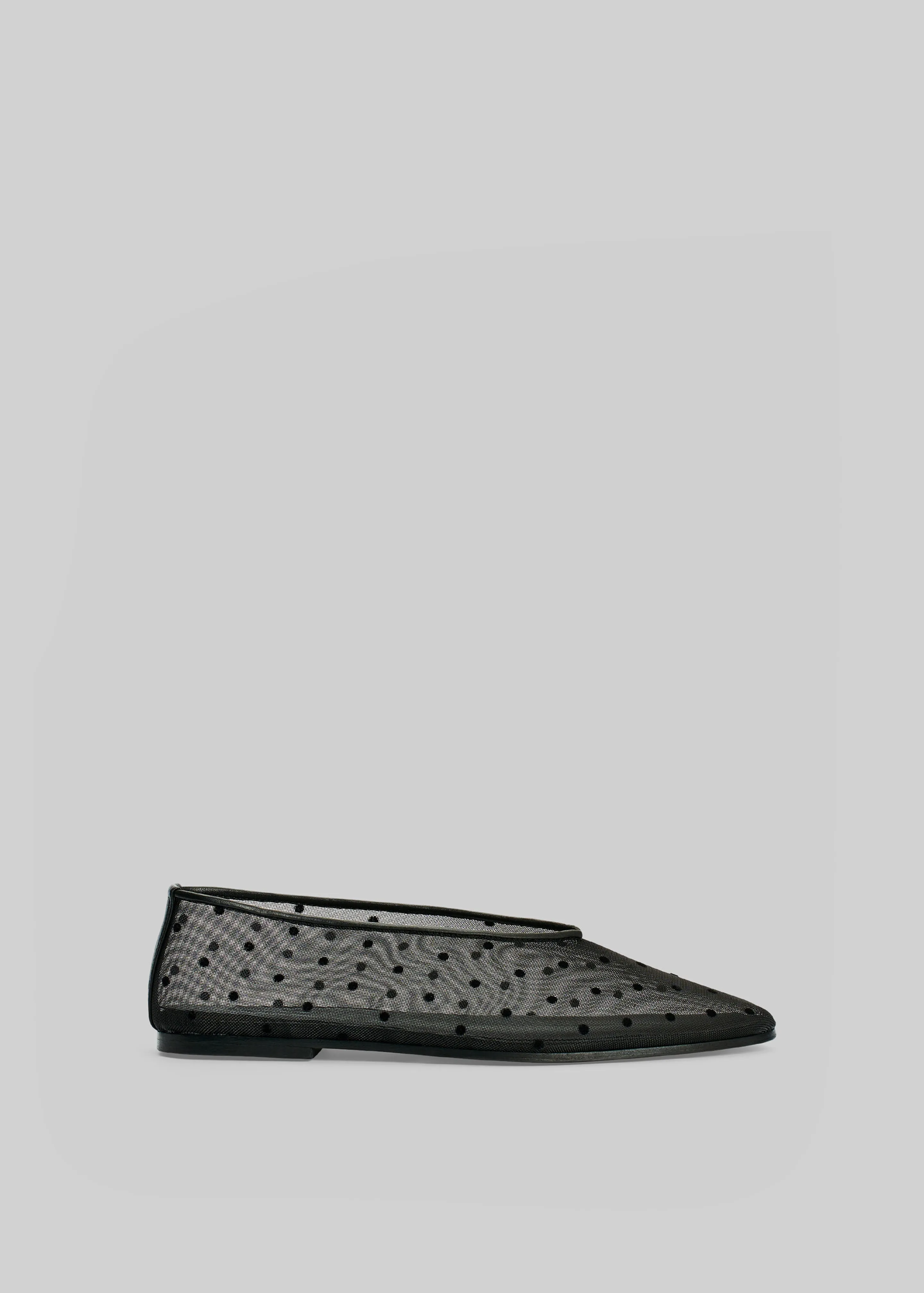 By Malene Birger Ayda Polka Dot Ballerinas - Black sold by Frankie Shop
