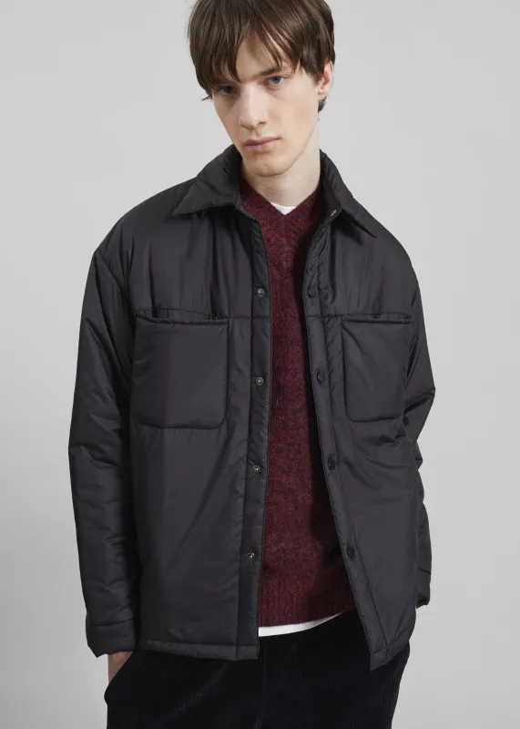 Reffroy Puffer Overshirt - Black made by Frankie Shop