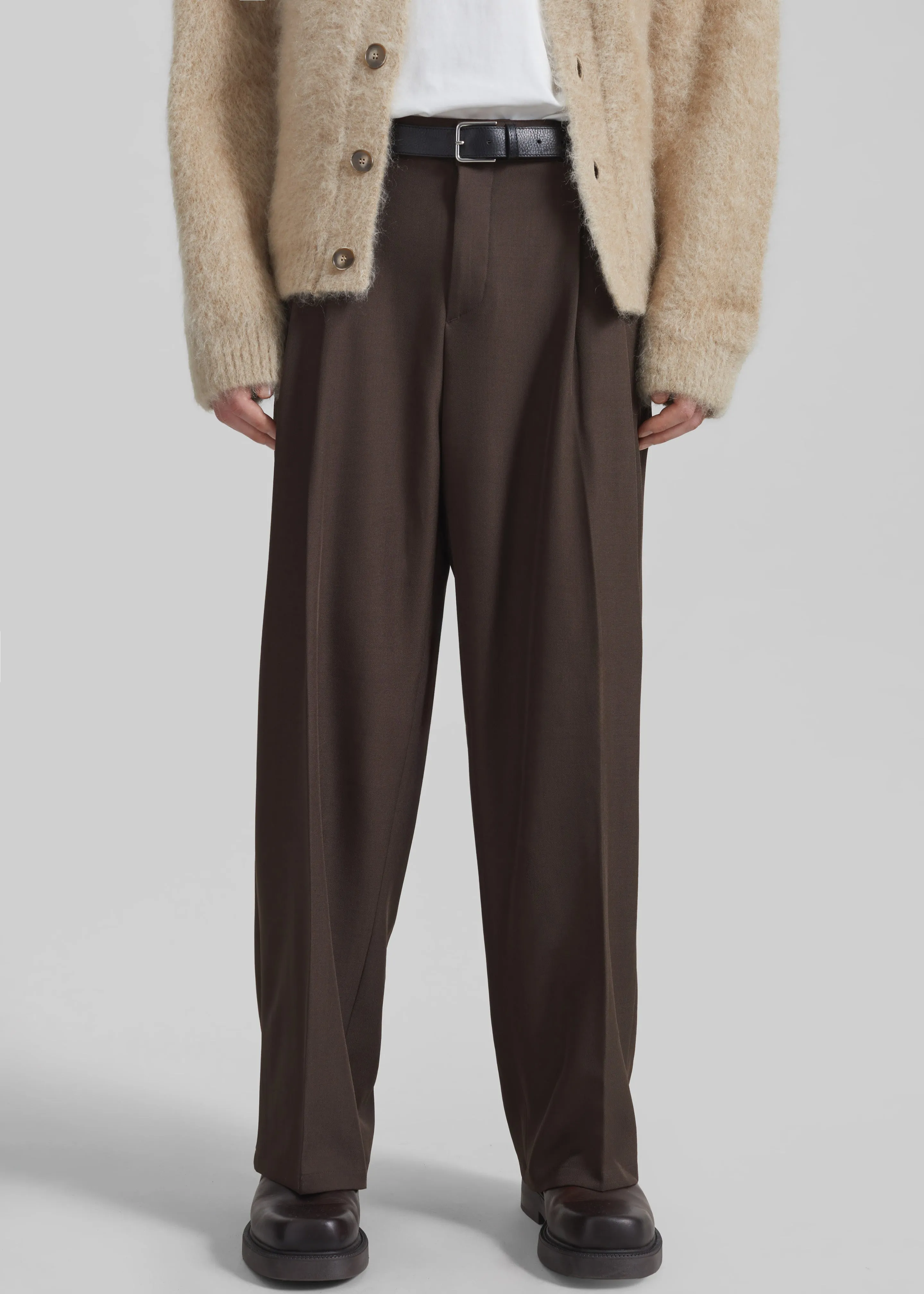 Halbert Pleated Trousers - Brown sold by Frankie Shop product image thumbnail 2