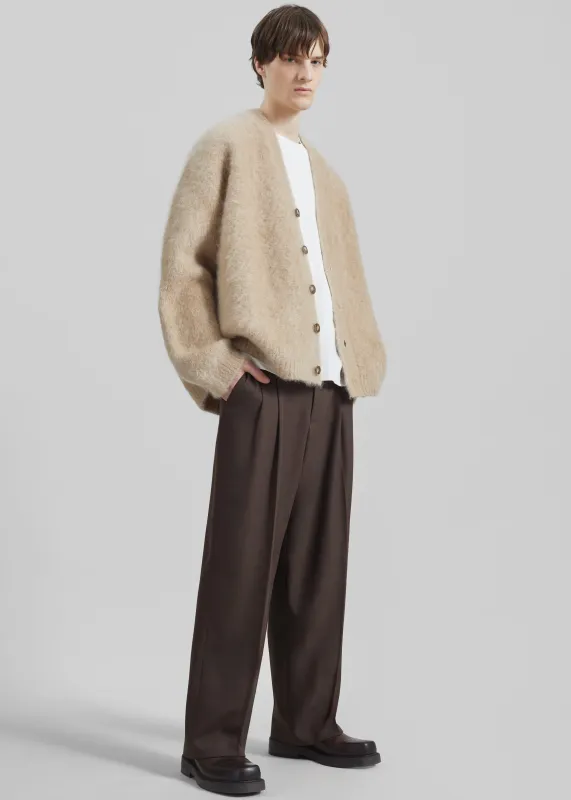 Halbert Pleated Trousers - Brown sold by Frankie Shop