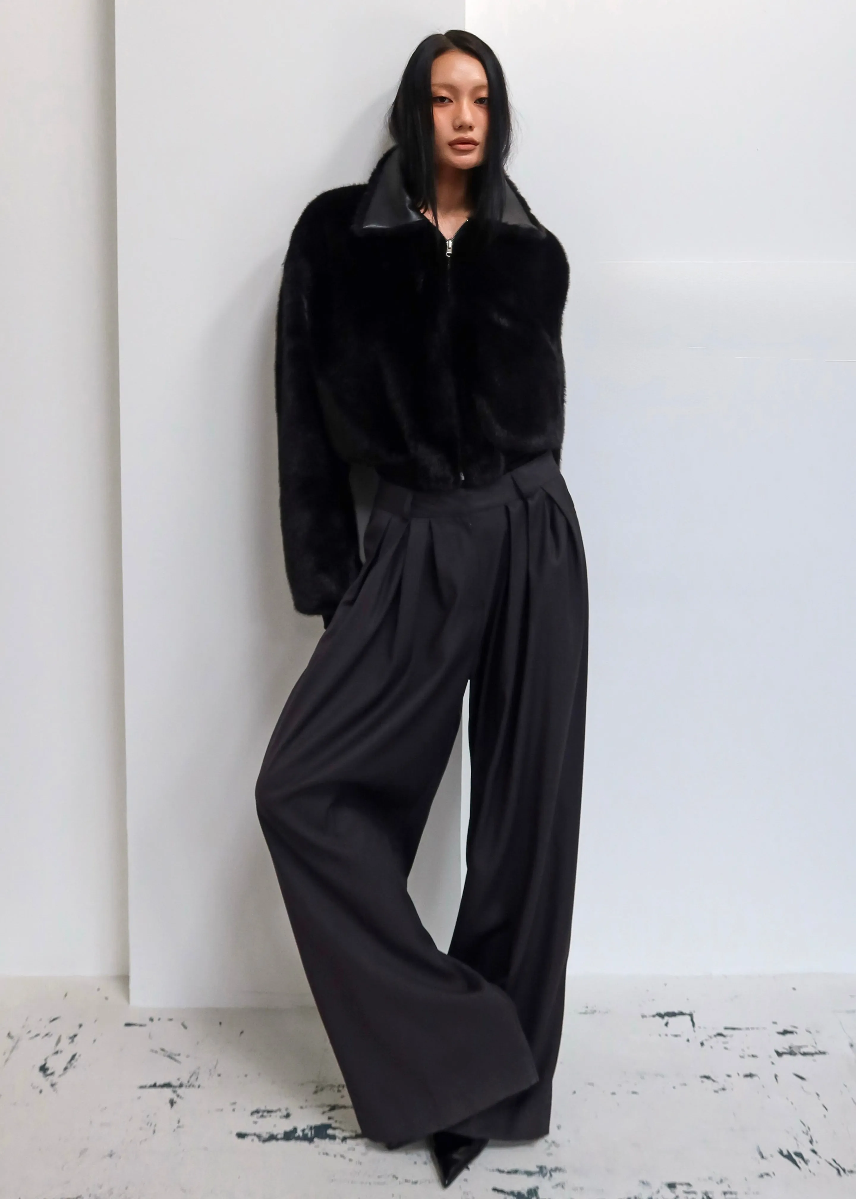 Leoben Reversible Bomber Jacket - Black sold by Frankie Shop product image thumbnail 5