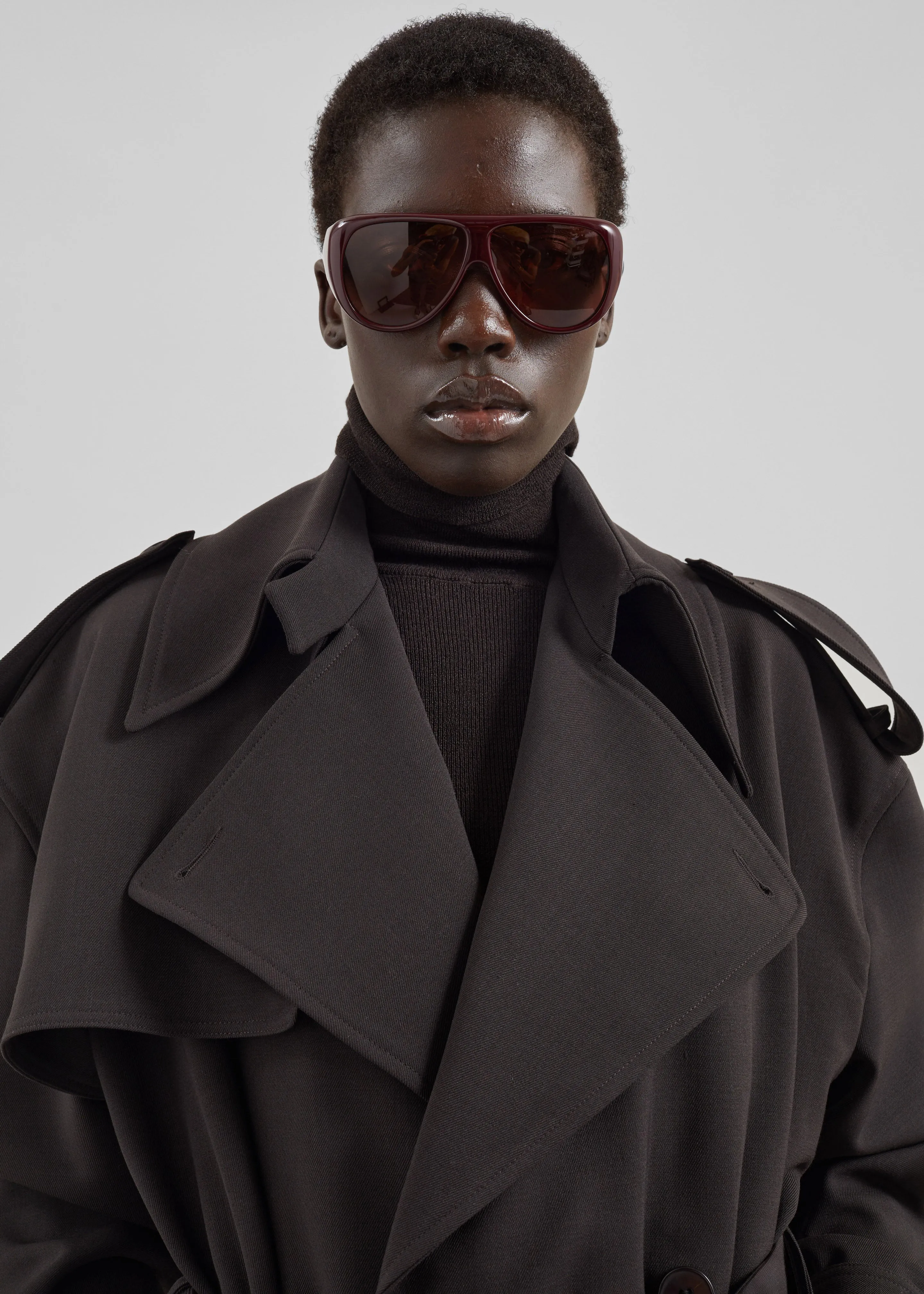 Dursley Tailored Trench Coat - Brown sold by Frankie Shop product image thumbnail 4