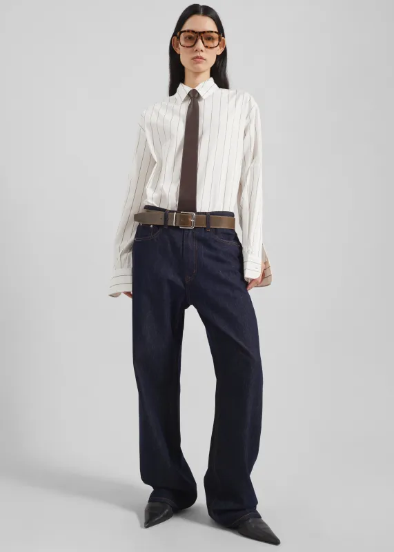 Belden Straight Leg Jeans - Dark Wash made by Frankie Shop