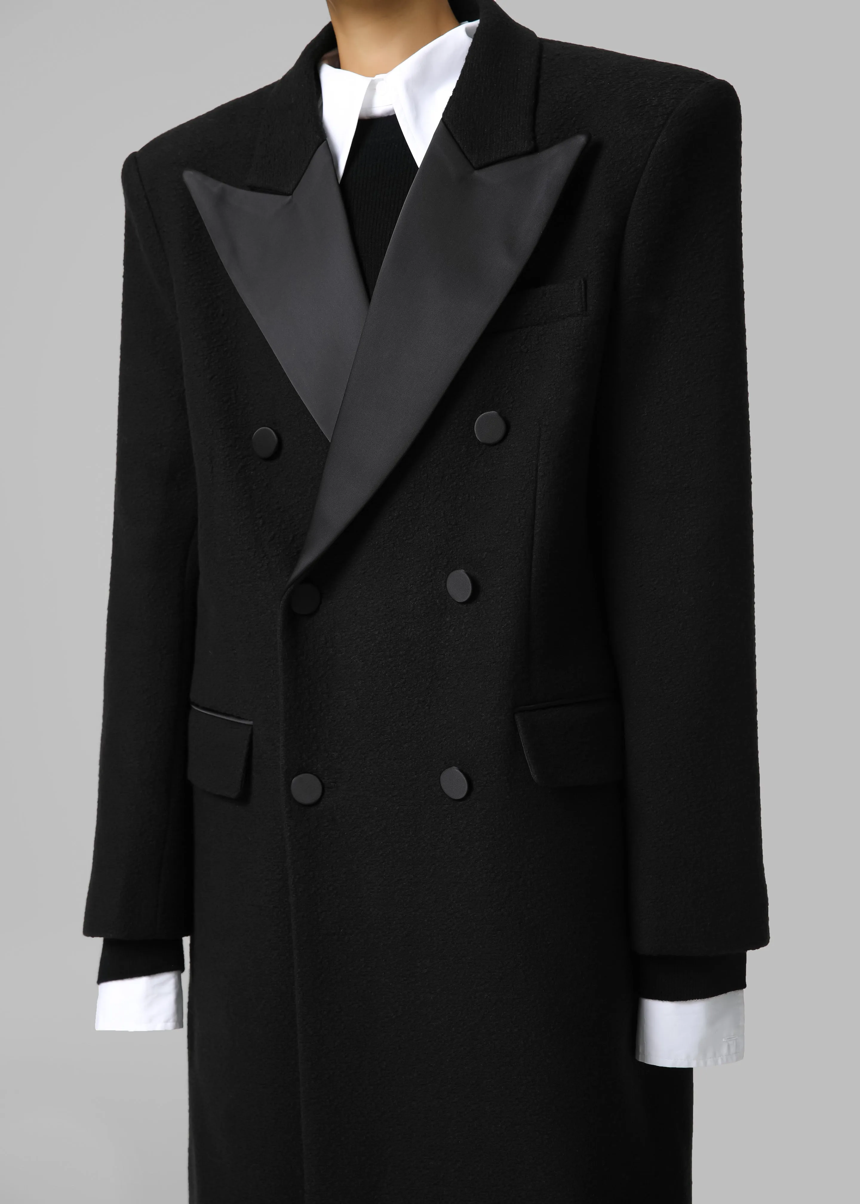 Bryce Oversized Coat - Black sold by Frankie Shop
