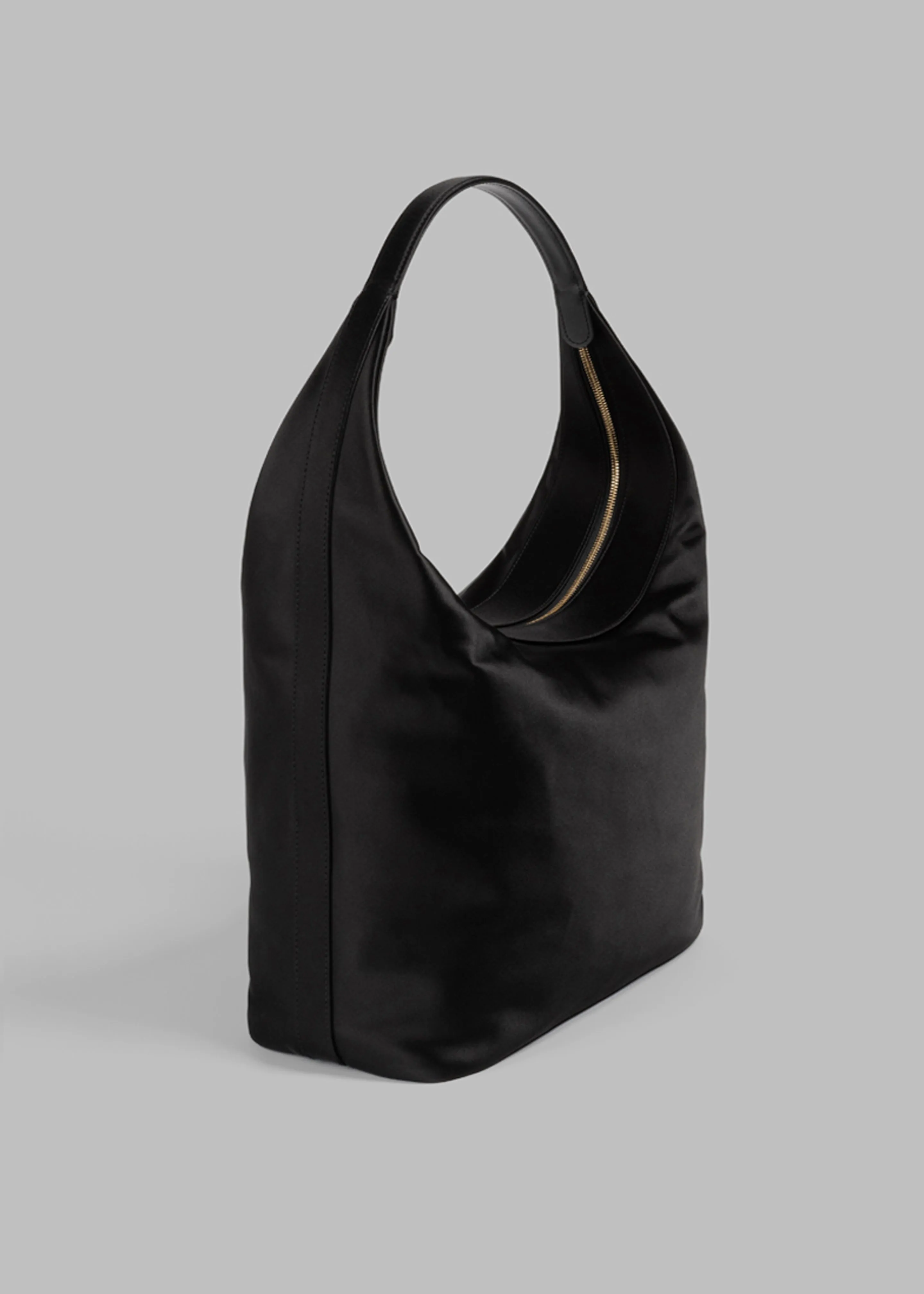 Loulou Studio Alegrina Satin Hobo Bag - Black sold by Frankie Shop