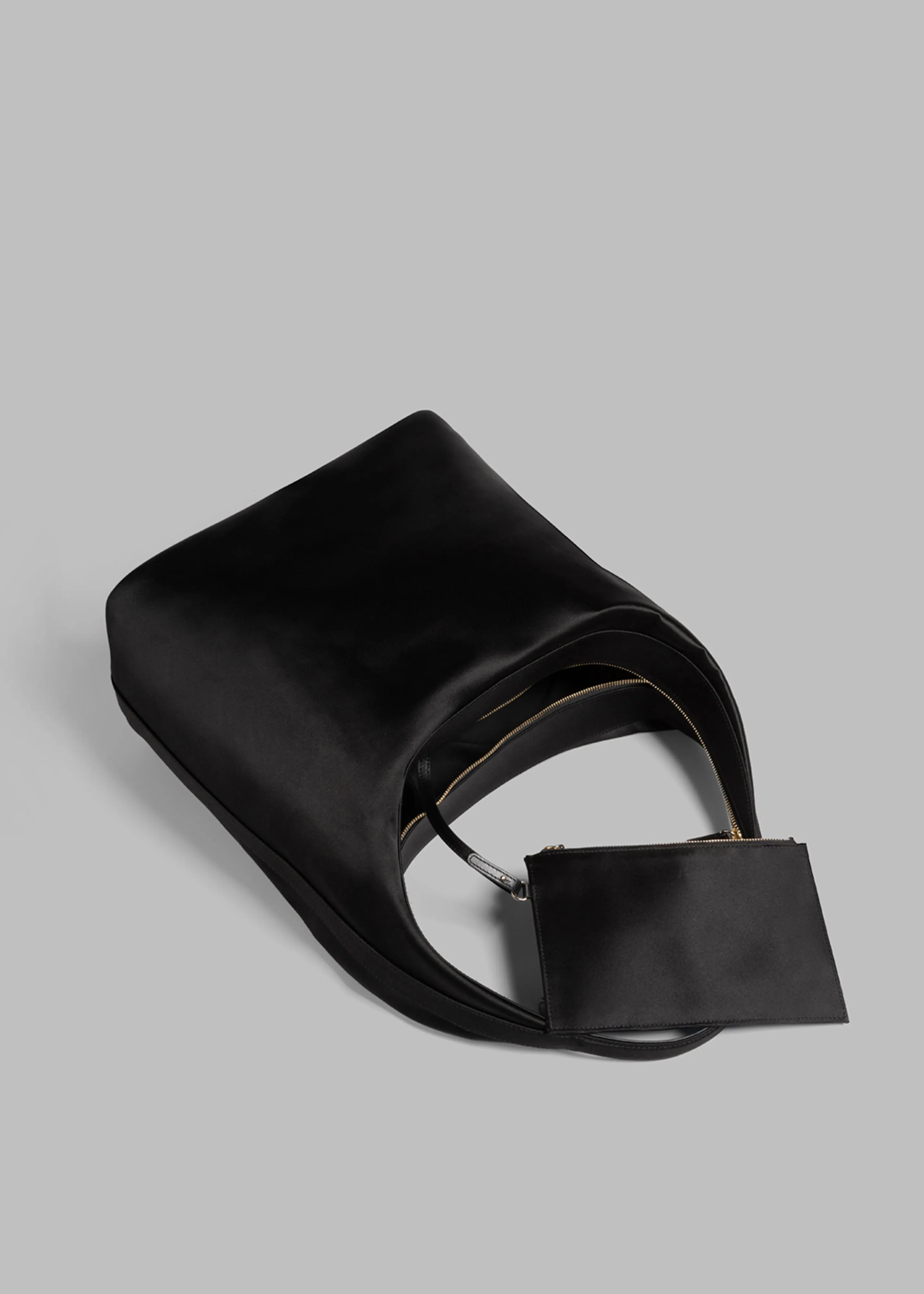 Loulou Studio Alegrina Satin Hobo Bag - Black sold by Frankie Shop product image thumbnail 4