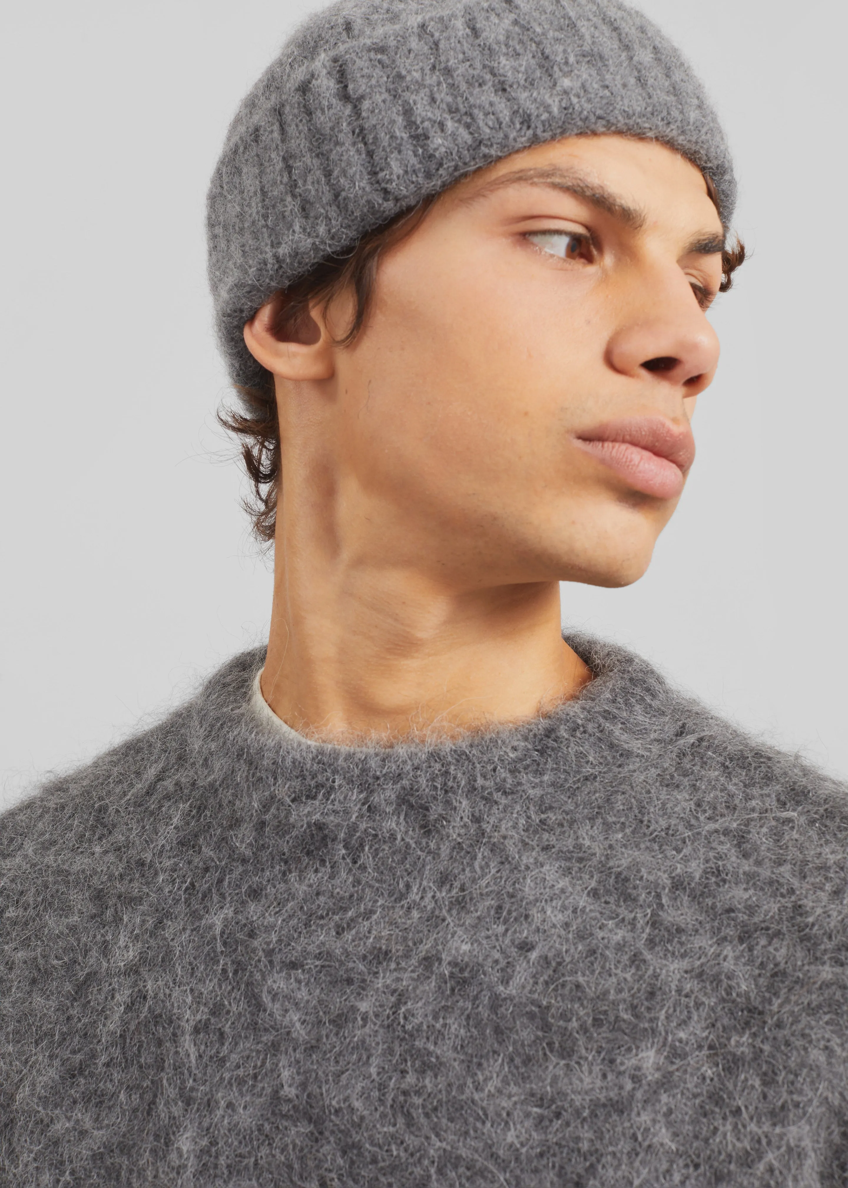Willy Alpaca Knit Sweater - Grey sold by Frankie Shop product image thumbnail 2