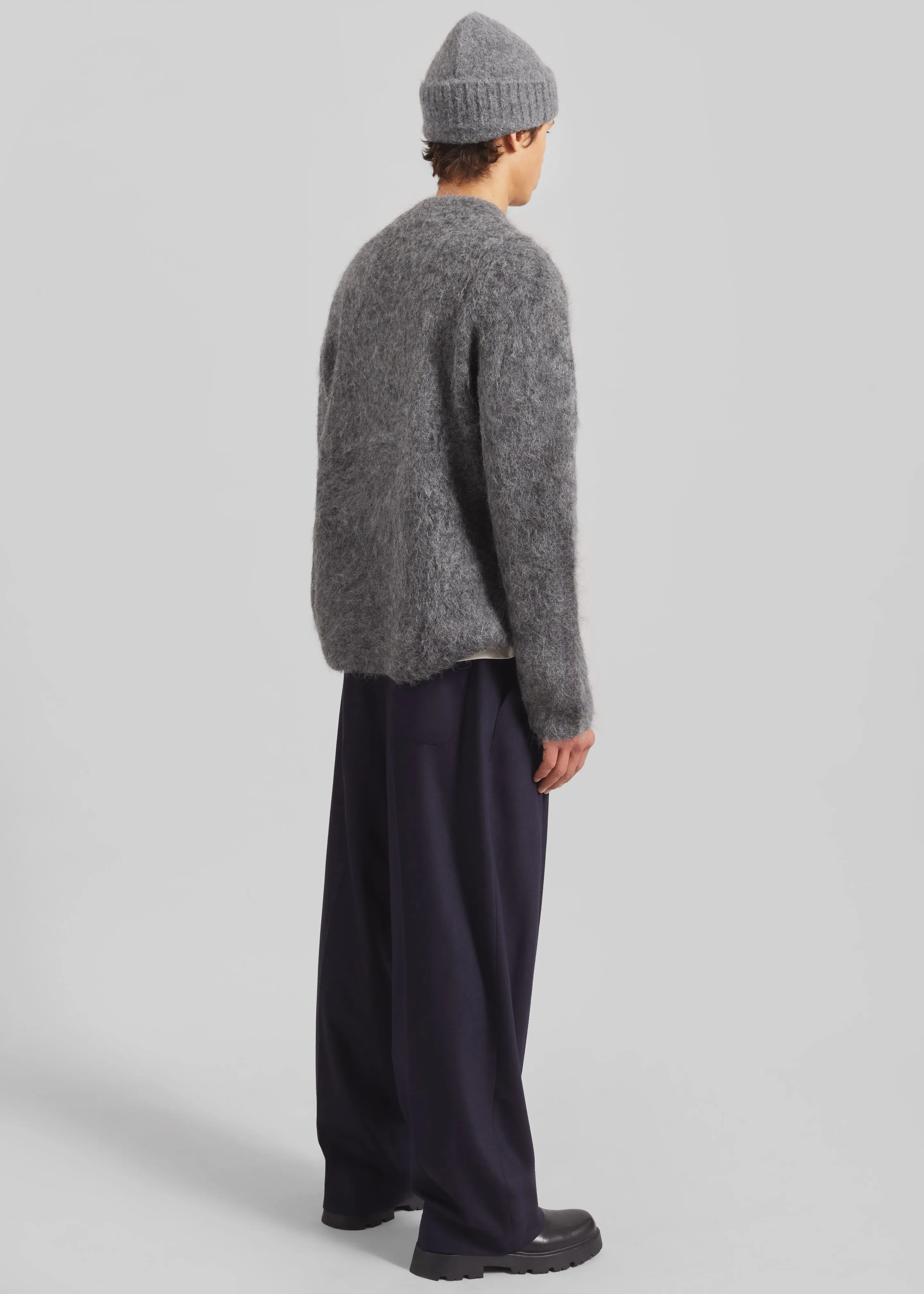 Willy Alpaca Knit Sweater - Grey sold by Frankie Shop product image thumbnail 5
