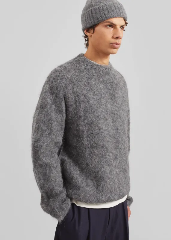 Willy Alpaca Knit Sweater - Grey sold by Frankie Shop