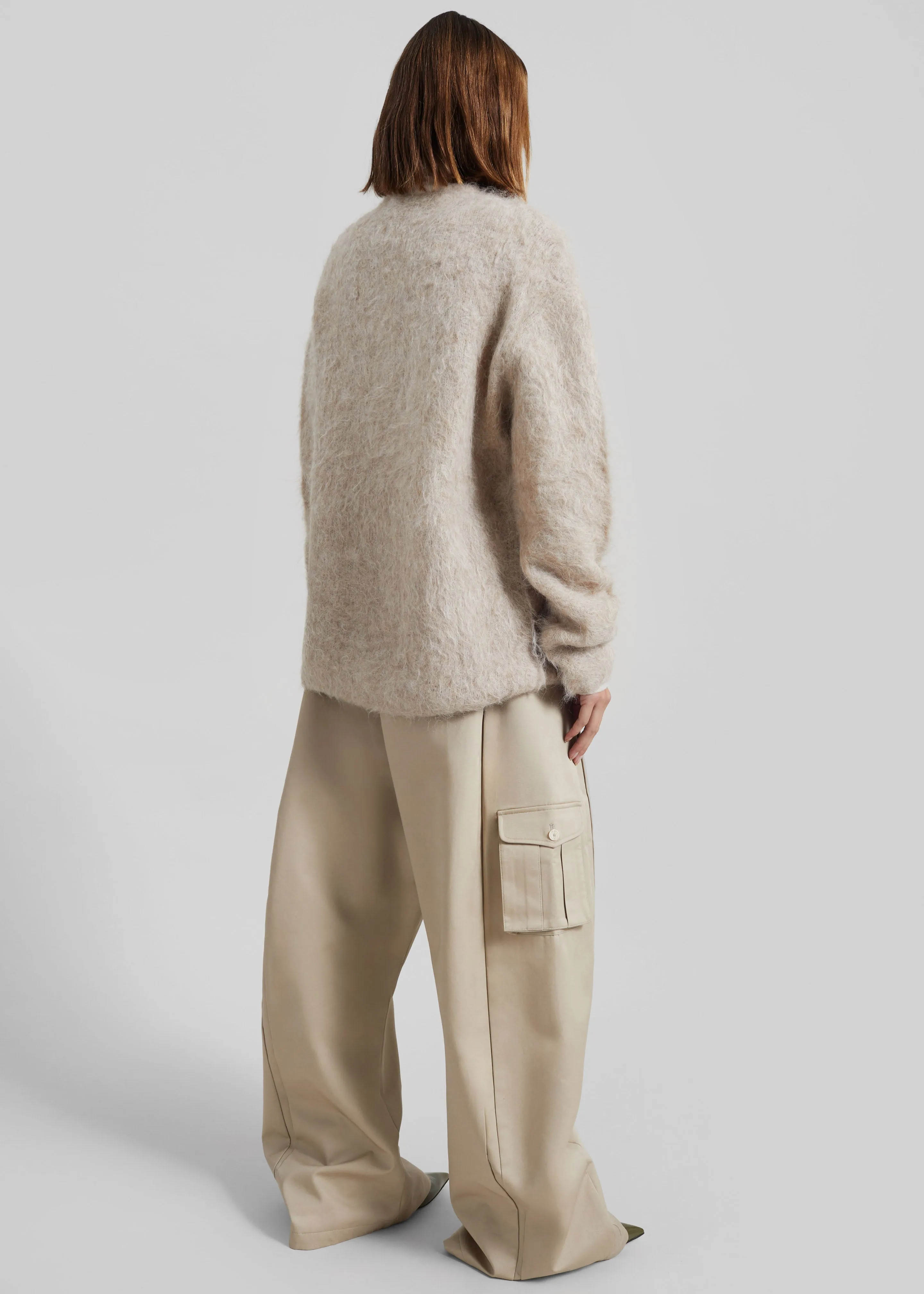 Willy Alpaca Knit Sweater - Beige sold by Frankie Shop product image thumbnail 5