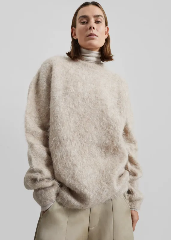 Willy Alpaca Knit Sweater - Beige sold by Frankie Shop