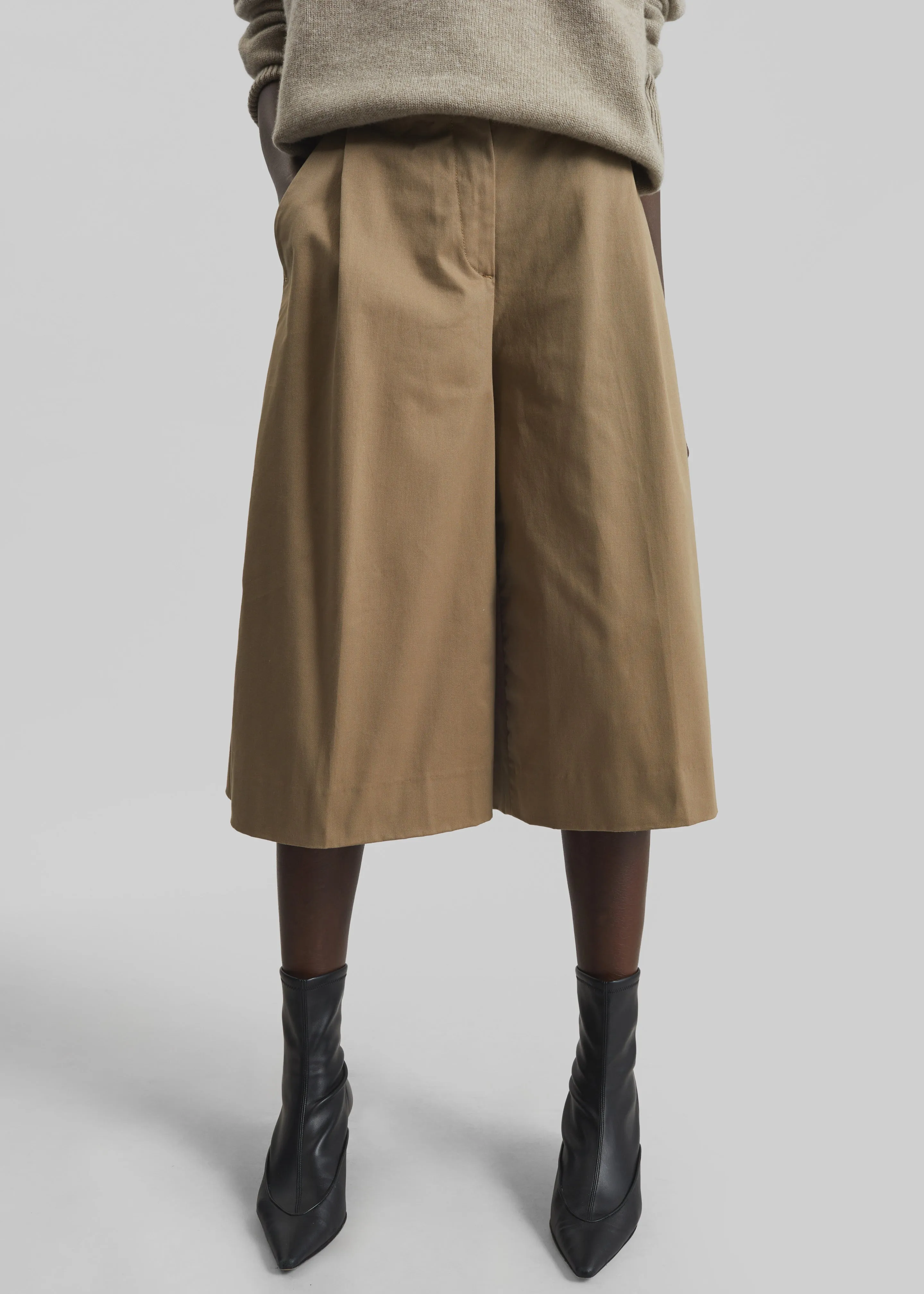 TheLatest Dakota Bermuda Shorts - Cognac sold by Frankie Shop product image thumbnail 3