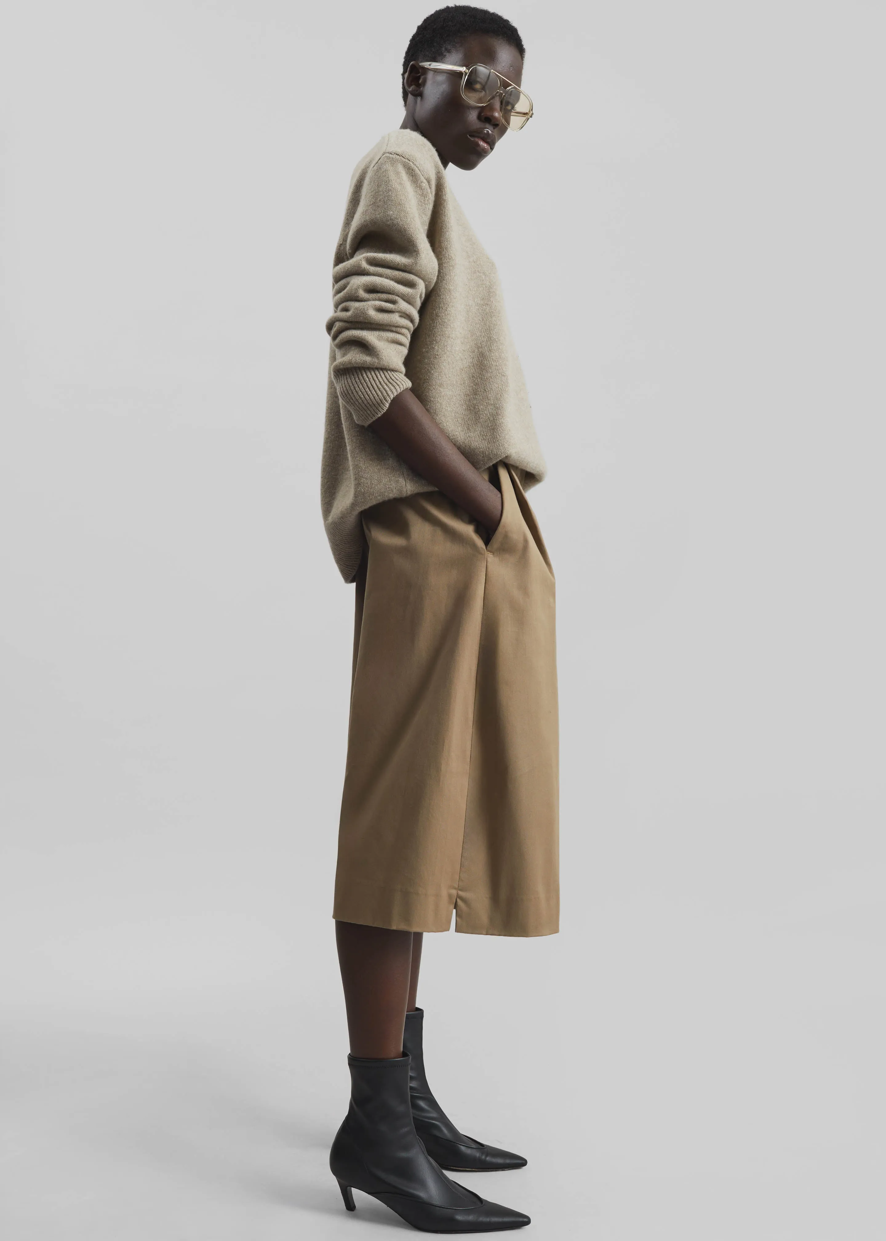 TheLatest Dakota Bermuda Shorts - Cognac sold by Frankie Shop product image thumbnail 5