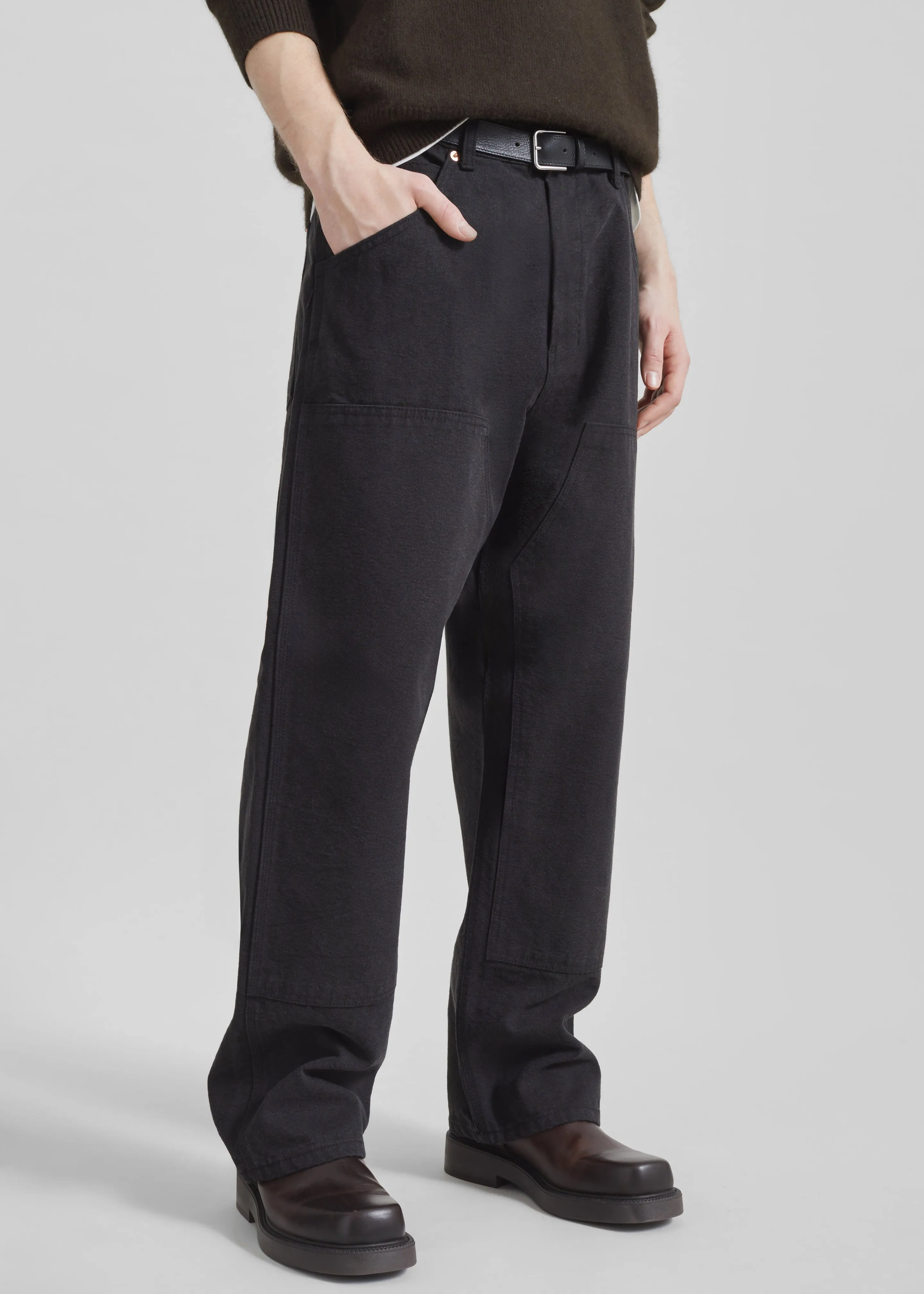 Sahil Wide Jeans - Black sold by Frankie Shop product image thumbnail 4