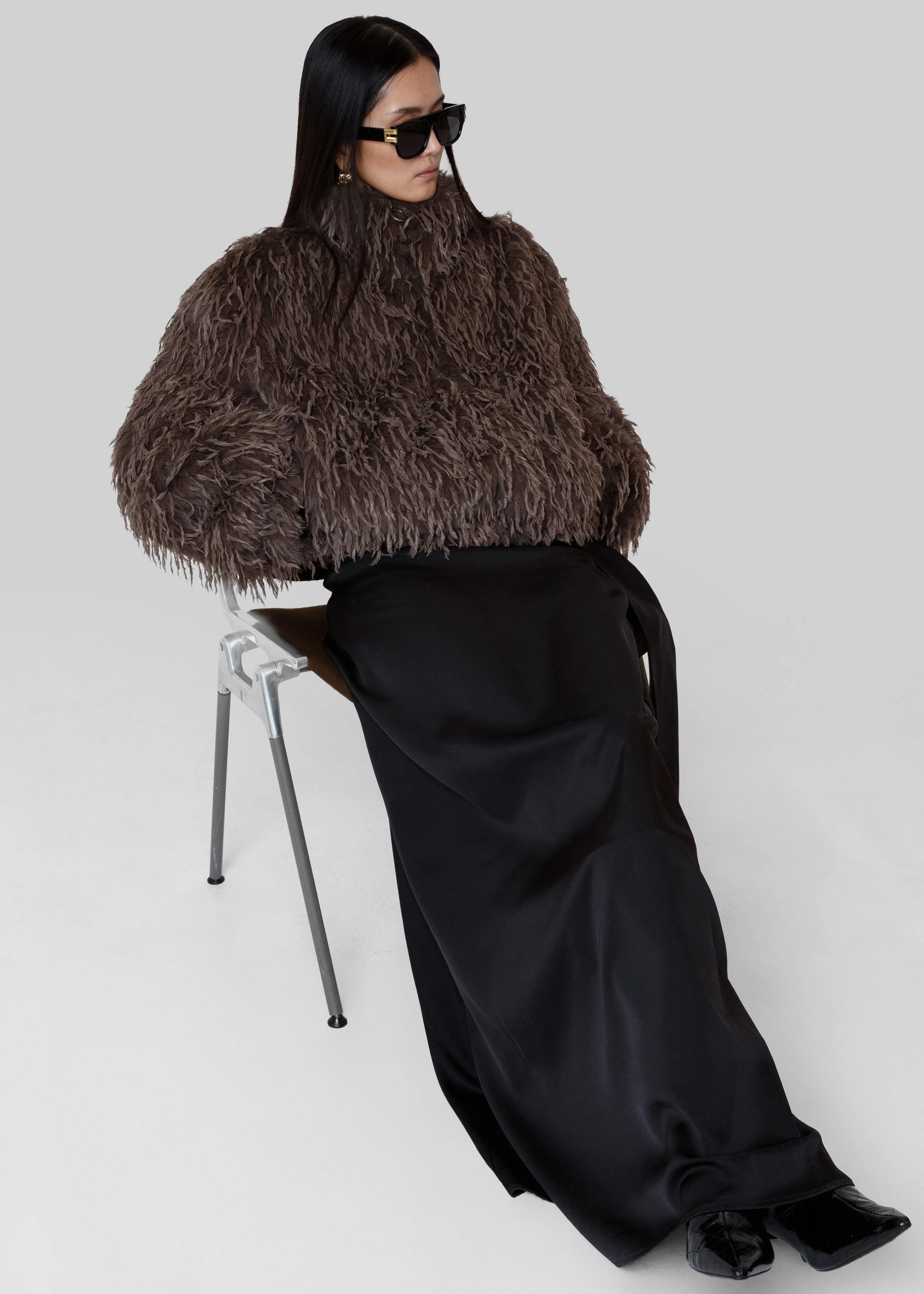 Rivee Faux Fur Pullover - Brown sold by Frankie Shop product image thumbnail 5