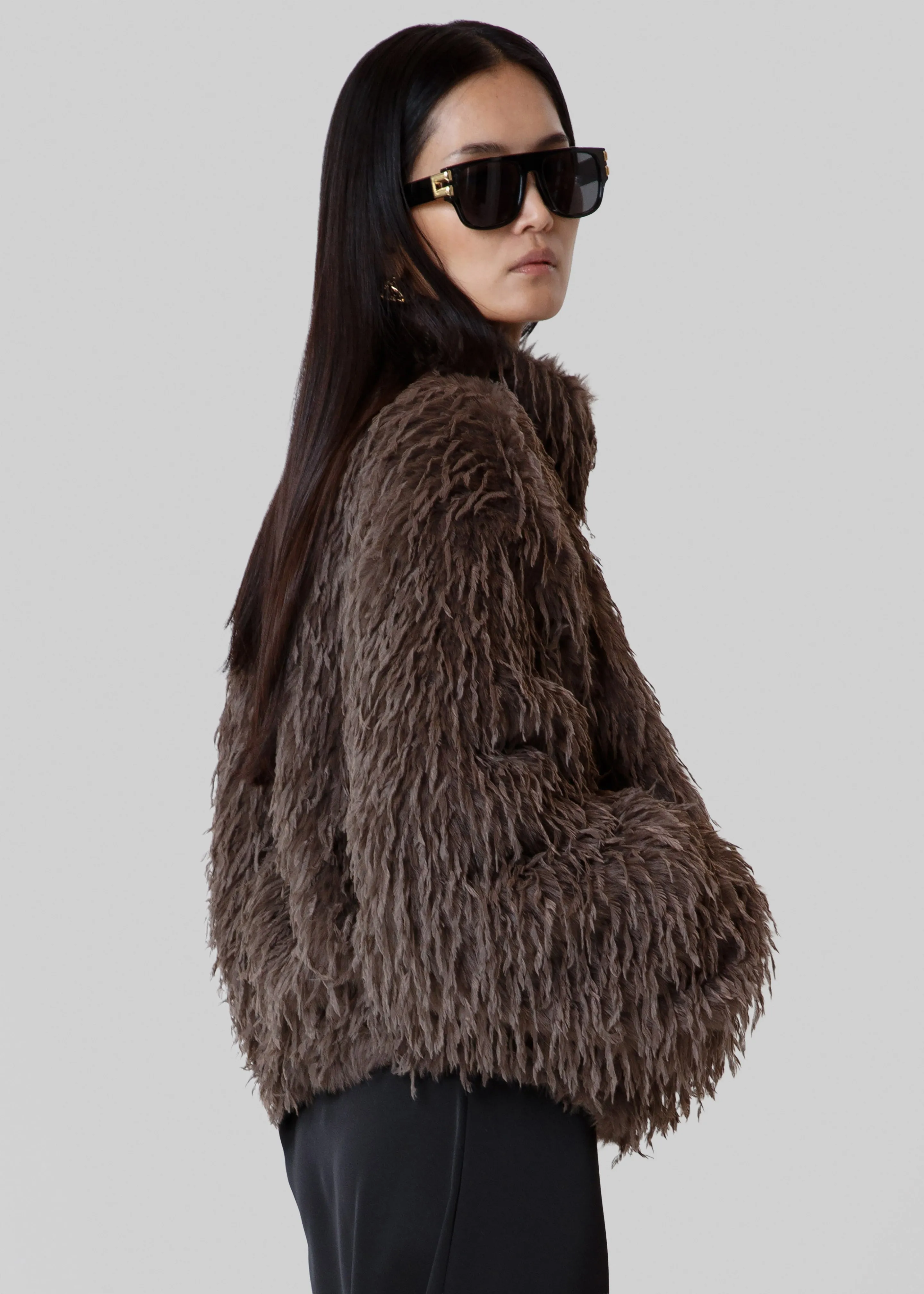 Rivee Faux Fur Pullover - Brown sold by Frankie Shop product image thumbnail 4
