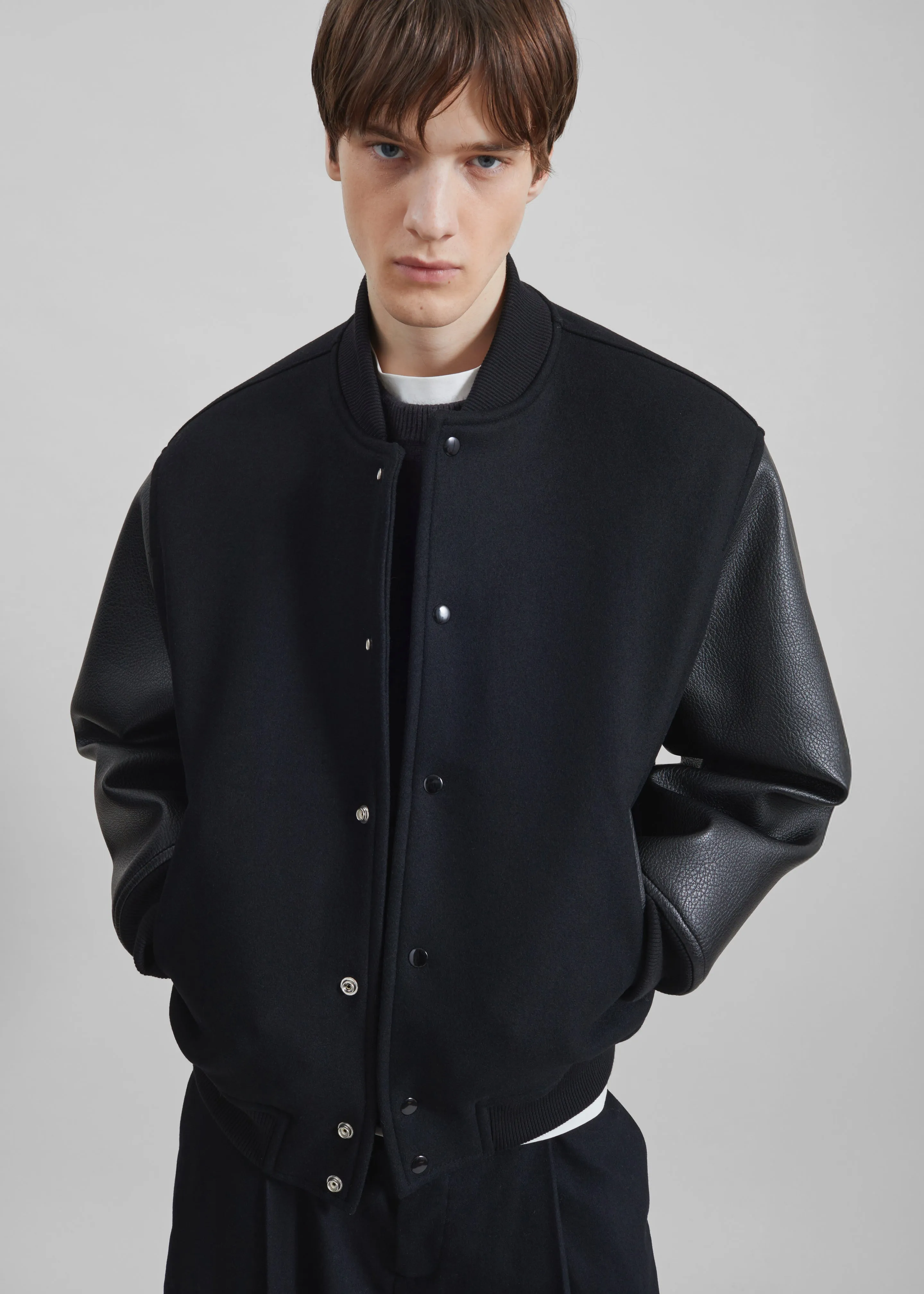 Kerava Oversized Bomber Jacket - Black sold by Frankie Shop