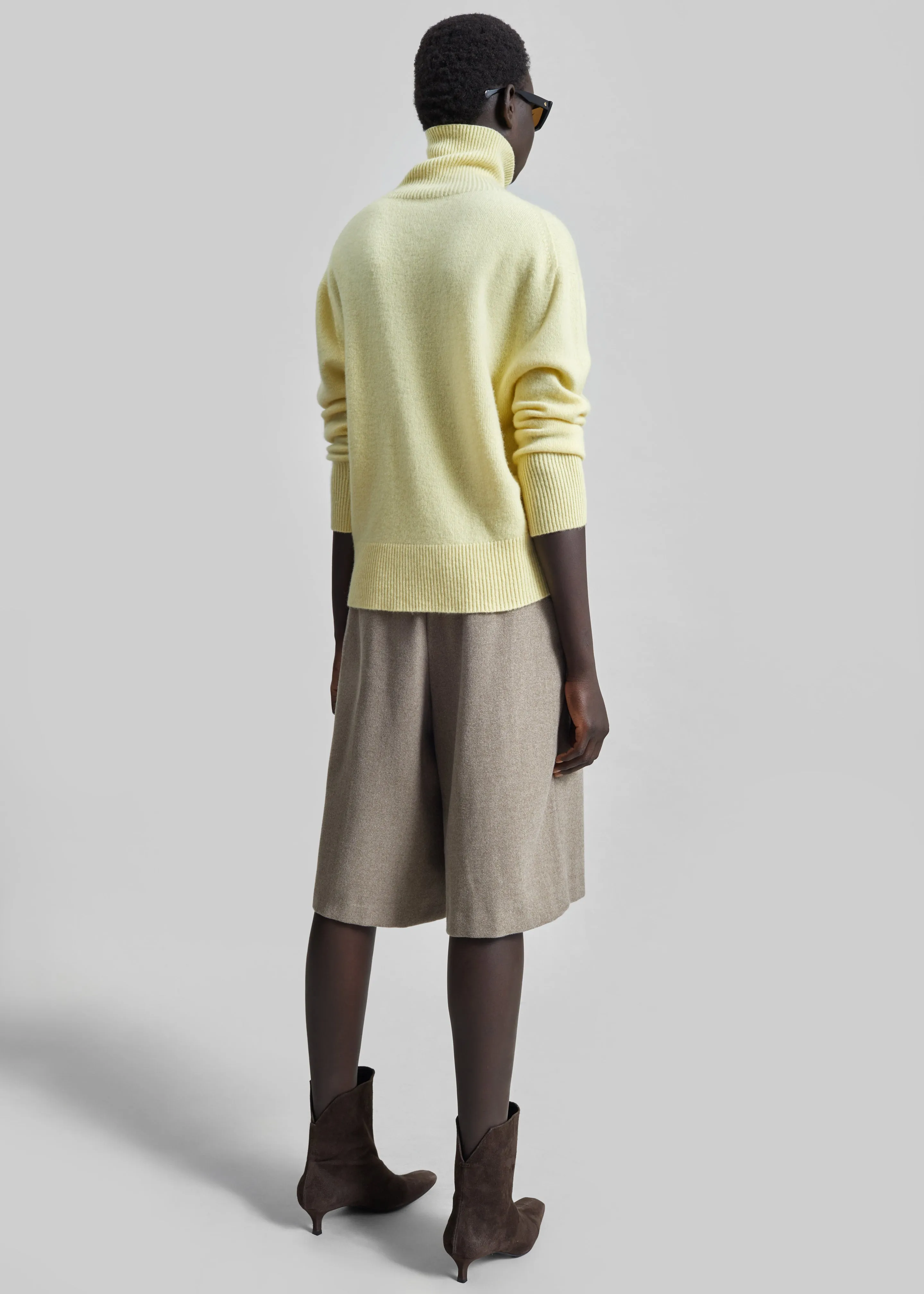 Alster Wool Turtleneck Sweater - Yellow sold by Frankie Shop product image thumbnail 4